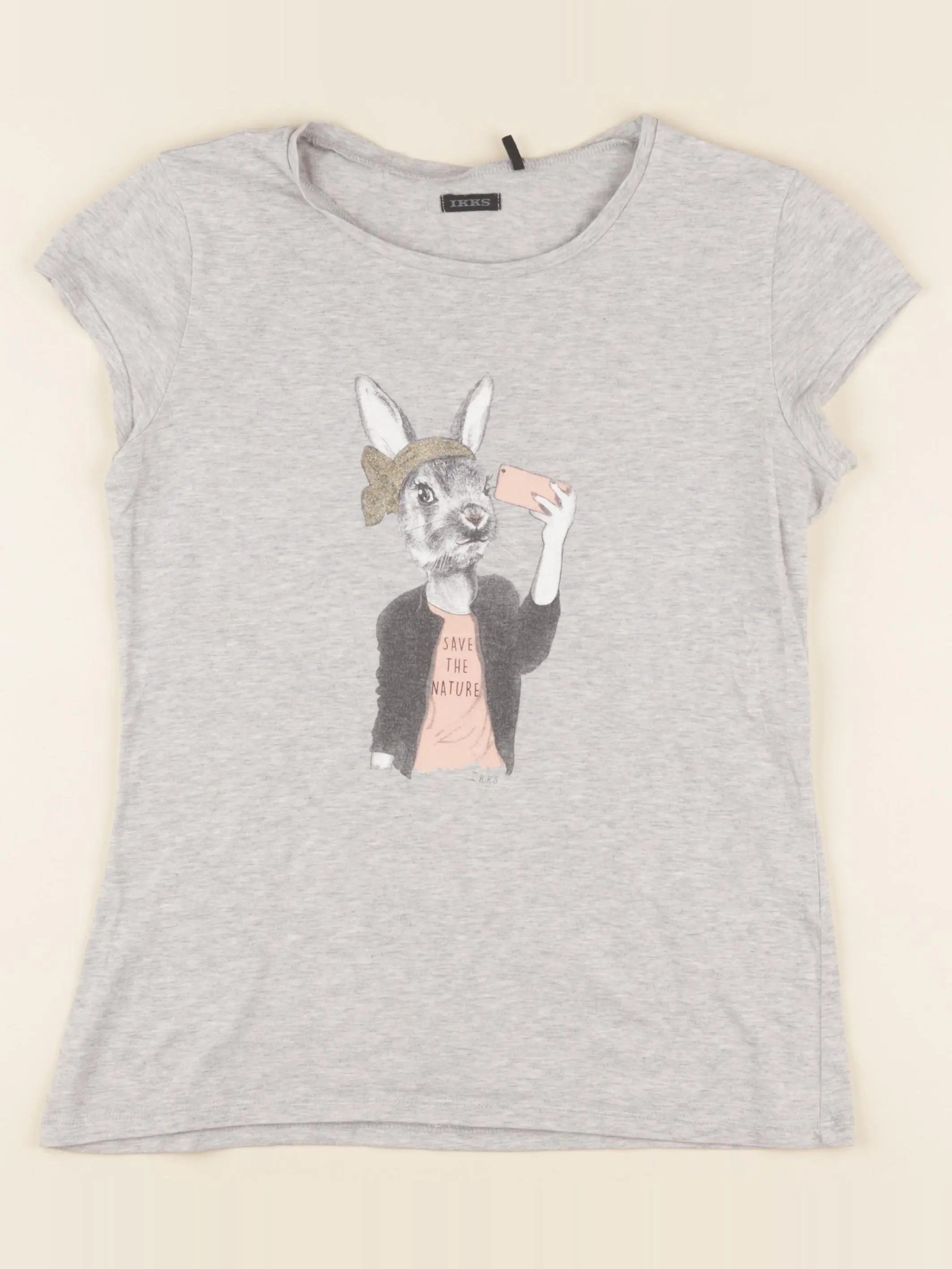 IKKS - tee-shirt gris - 14 ans