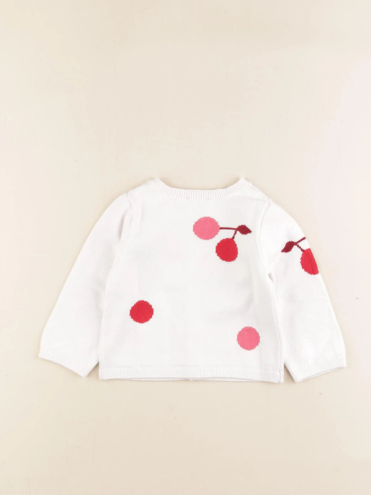 Jacadi - gilet blanc - 12 mois
