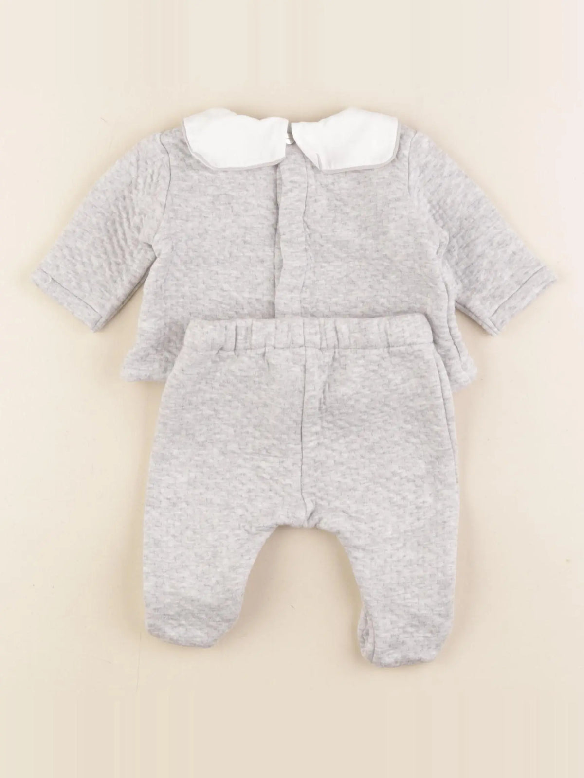 Jacadi - ensemble gris - 3 mois