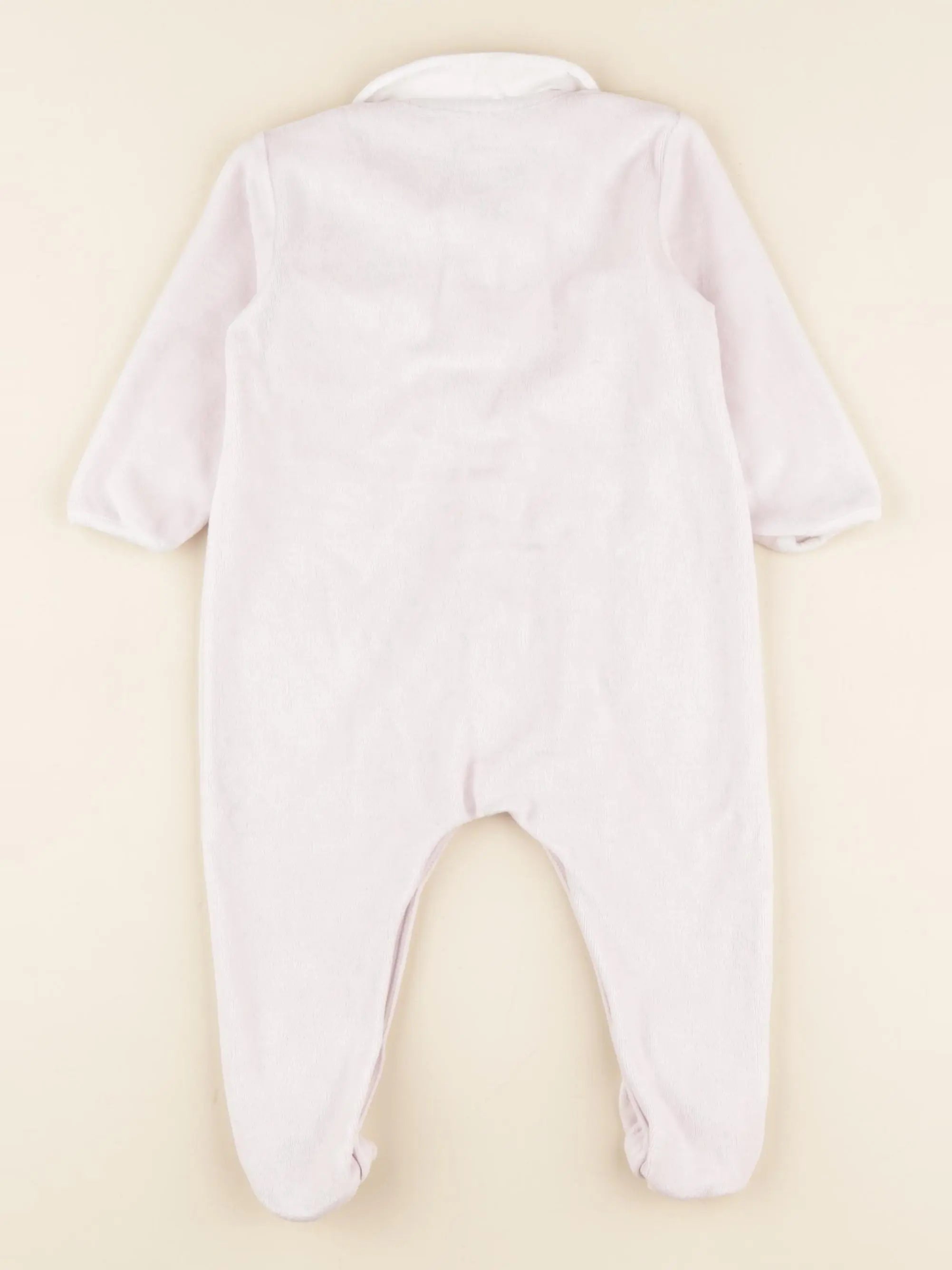 Petit Bateau - pyjama velours rose - 12 mois