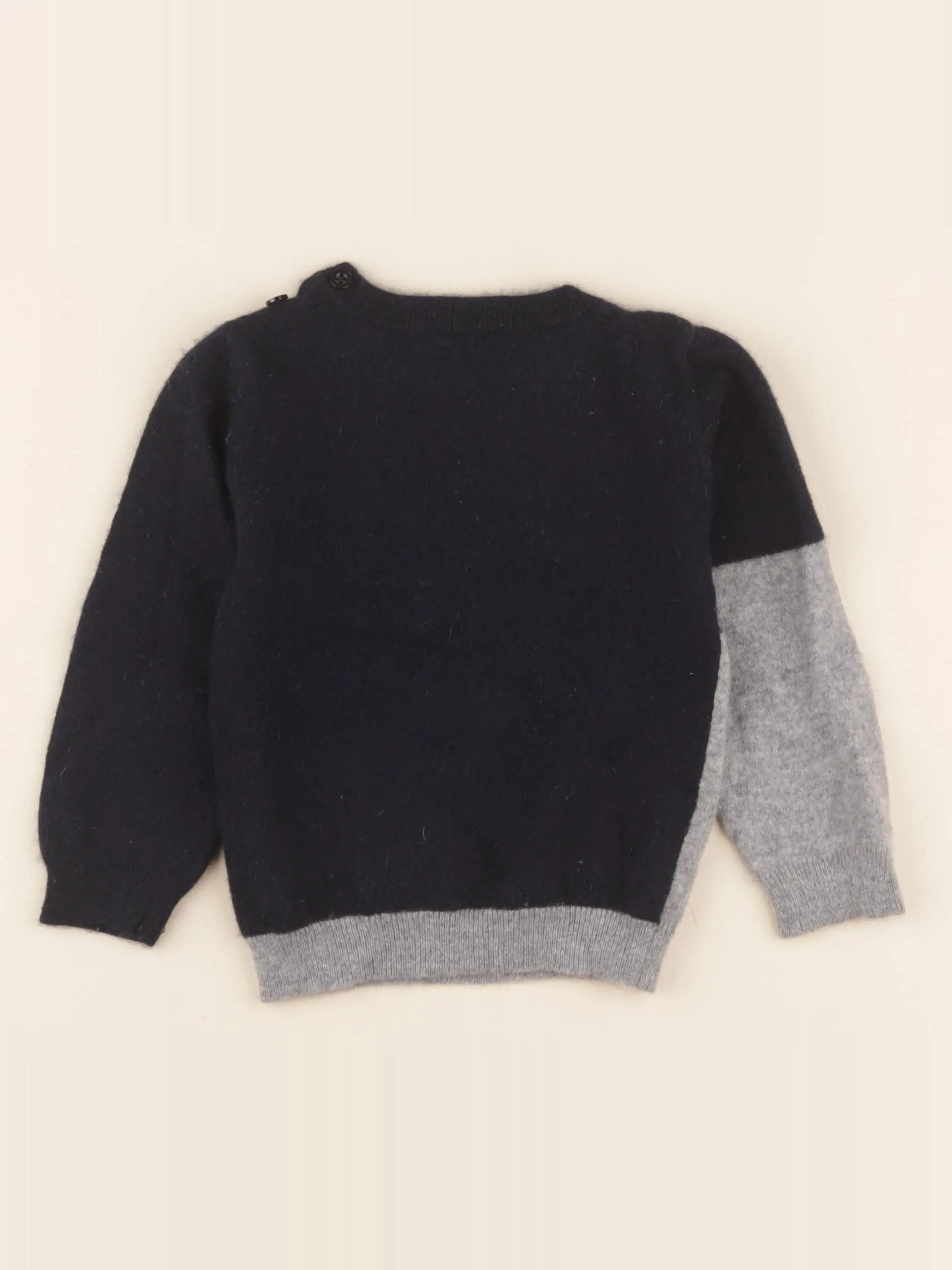 Jacadi - pull gris, bleu - 24 mois