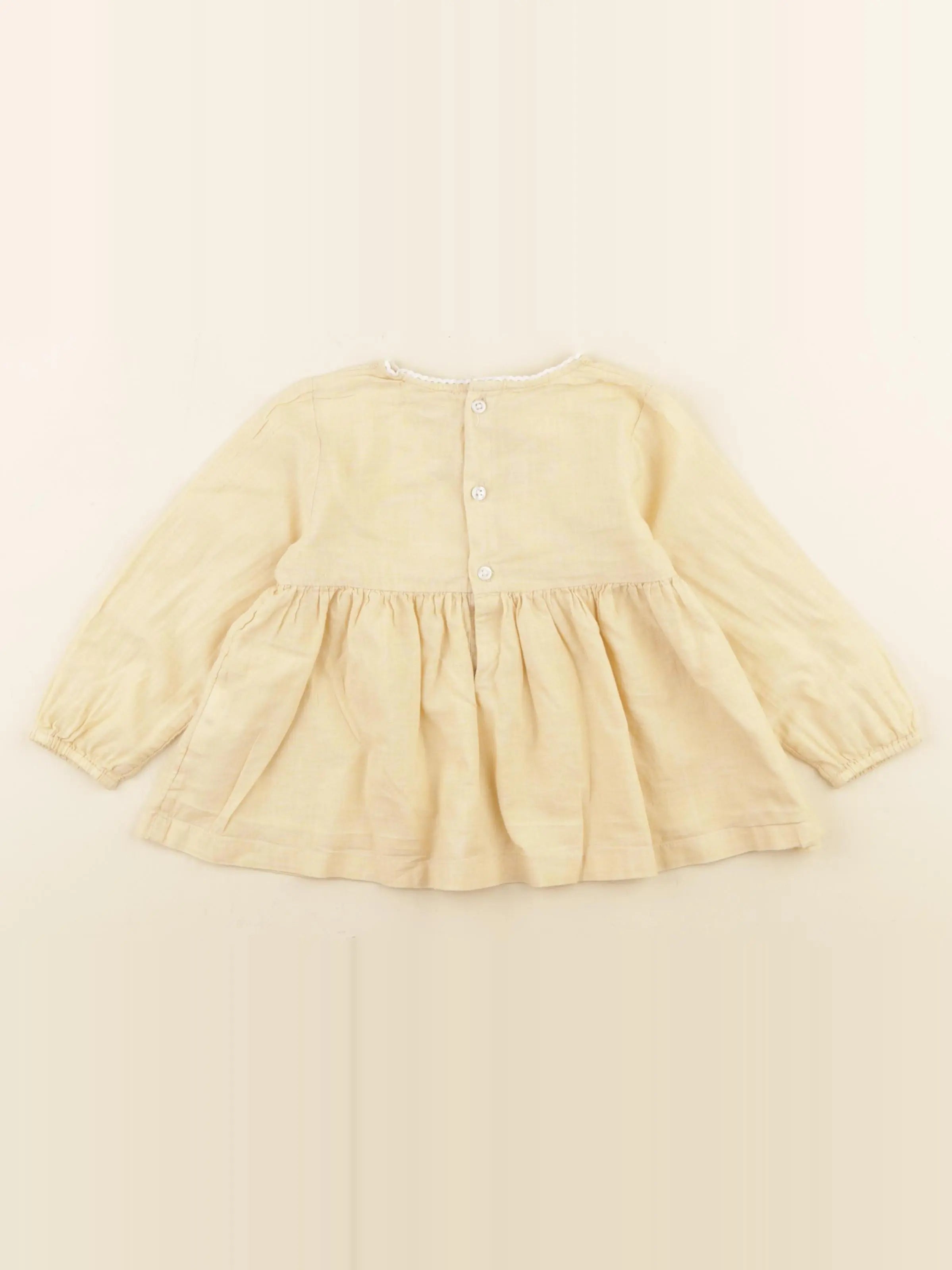 Boutchou - blouse jaune - 18 mois