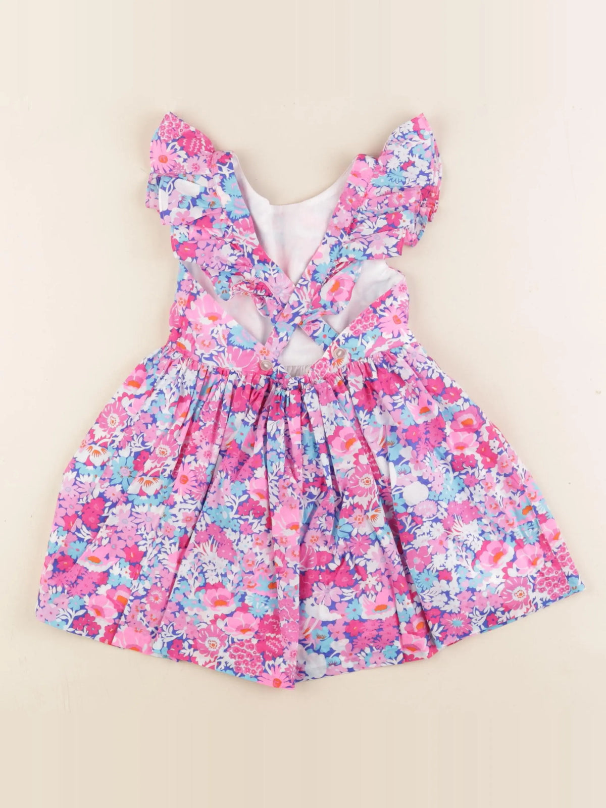 Jacadi - robe liberty multicolore - 24 mois