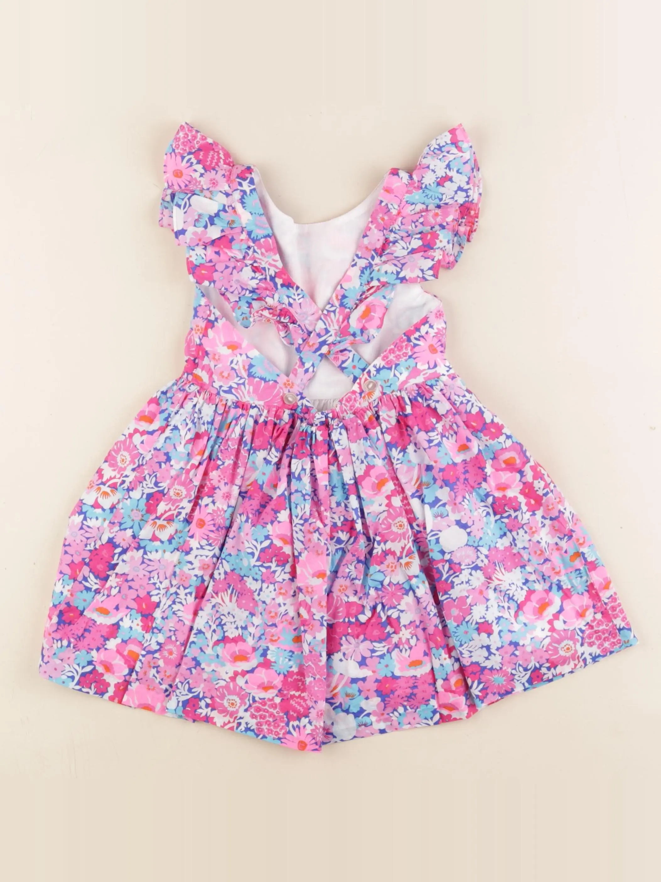 Jacadi - robe liberty multicolore - 24 mois