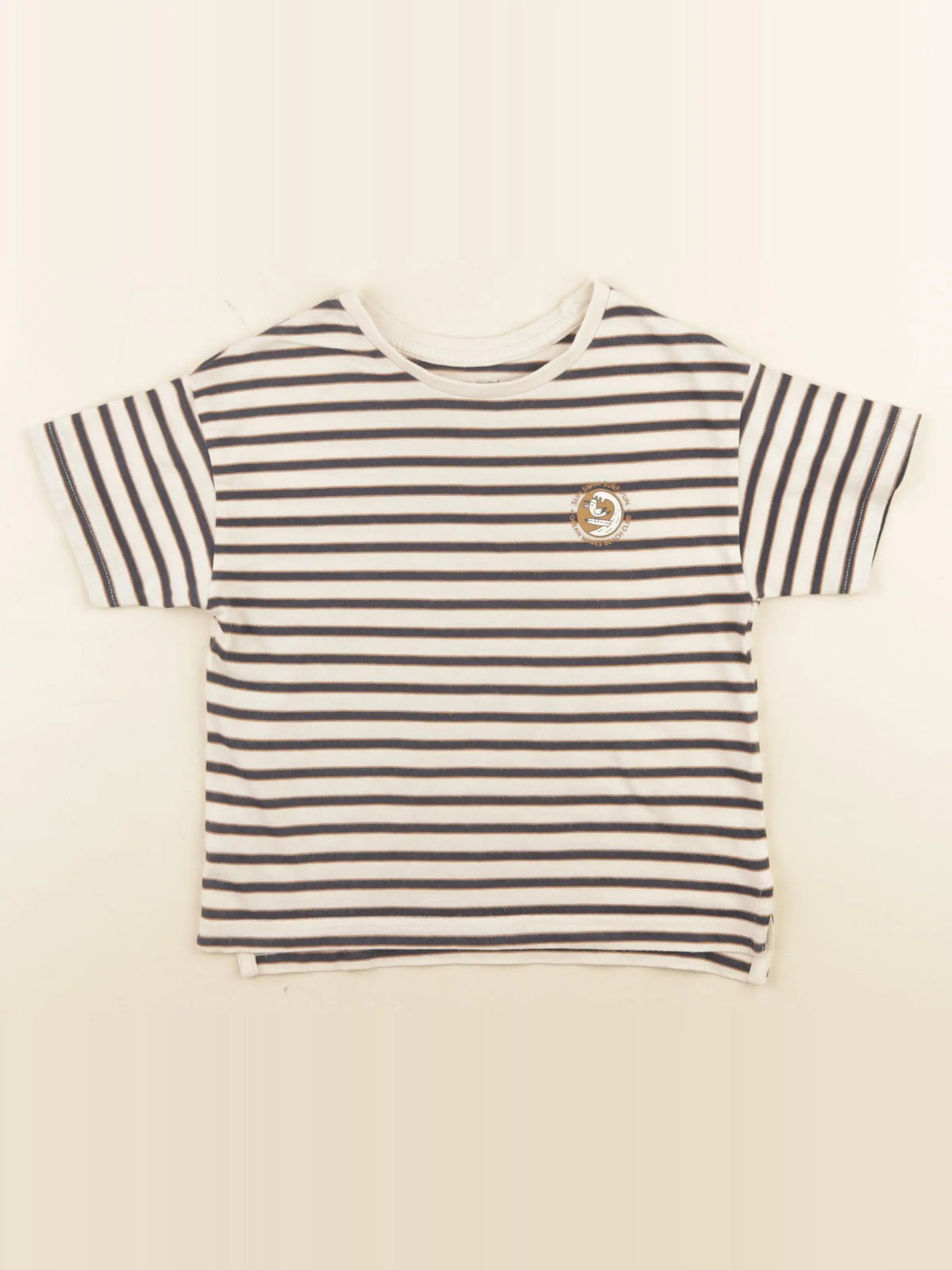 Vertbaudet - tee-shirt beige - 4 ans
