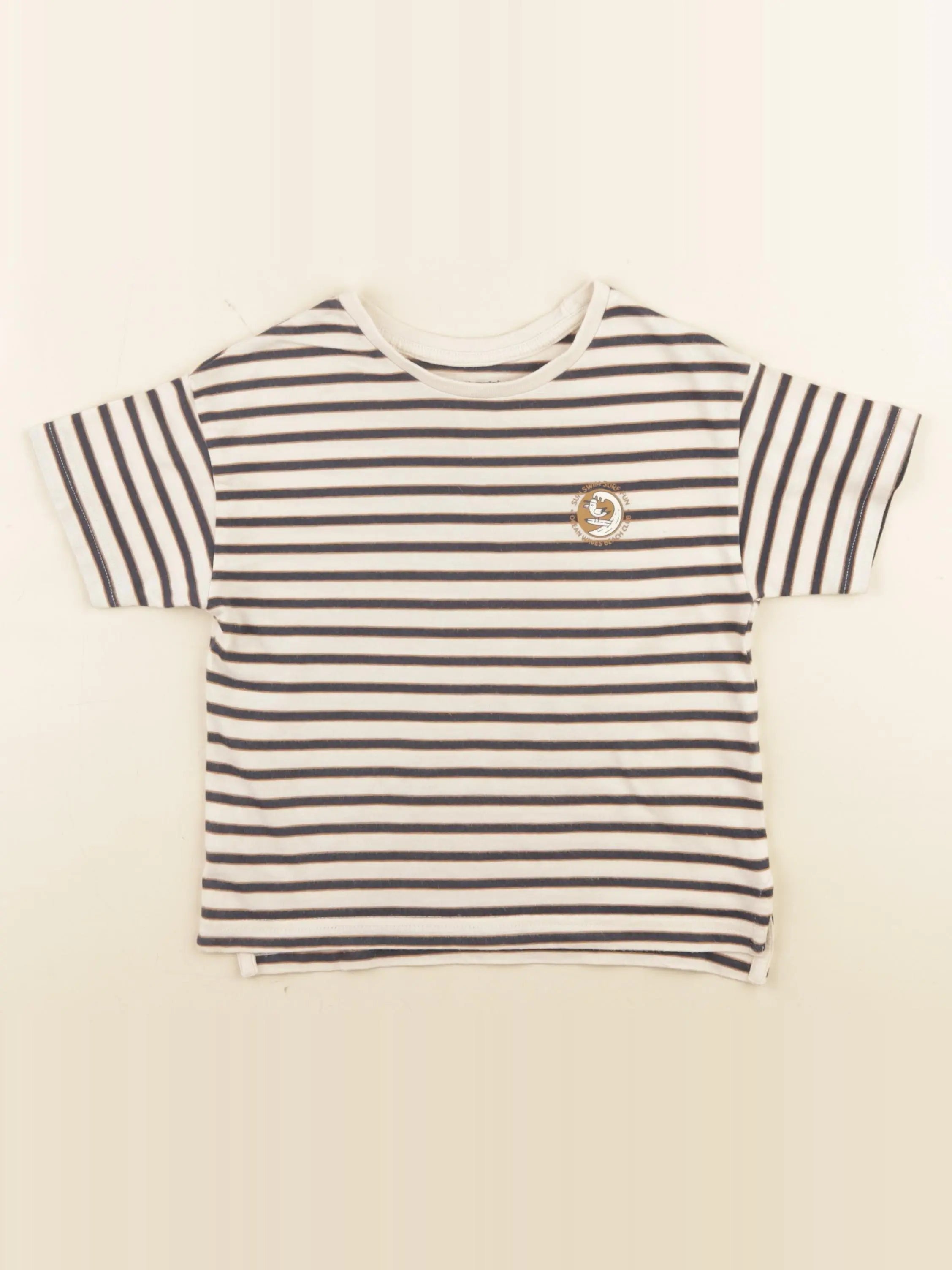 Vertbaudet - tee-shirt beige - 4 ans