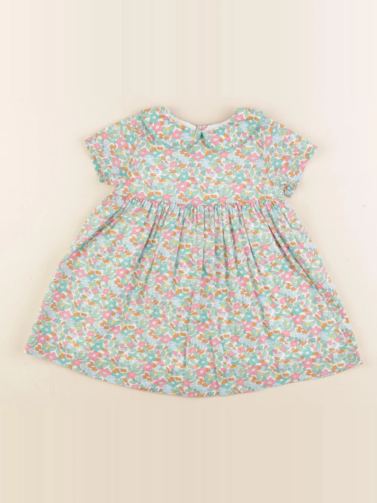 Jacadi - robe liberty vert - 18 mois