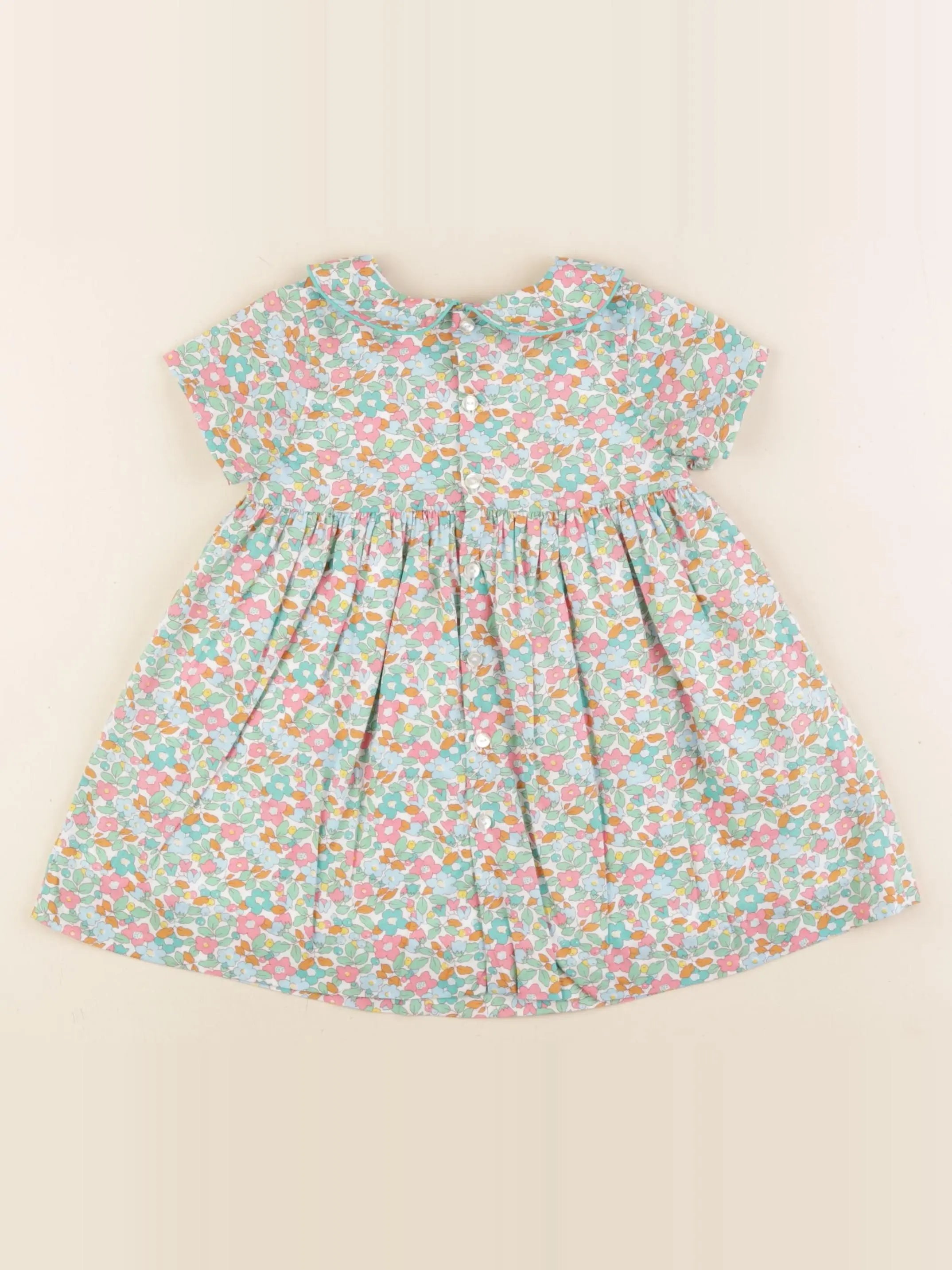 Jacadi - robe liberty vert - 18 mois