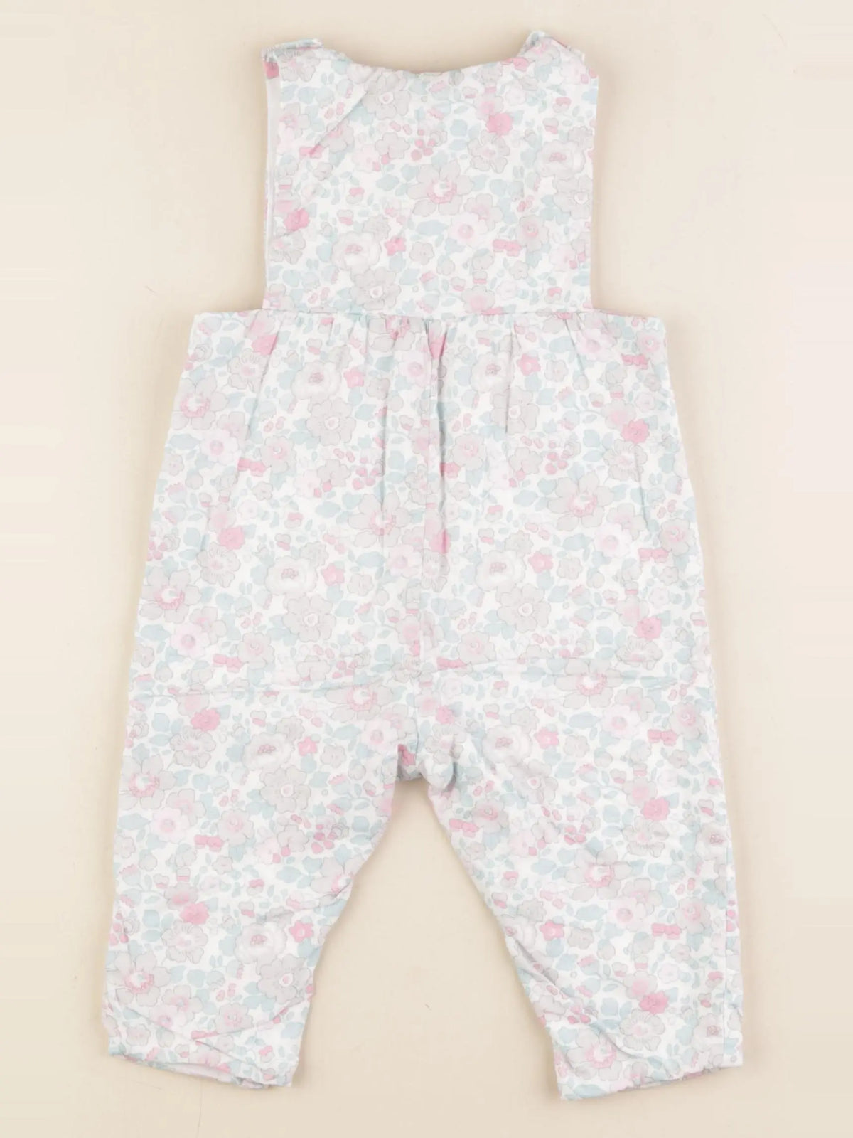 Jacadi - combinaison doublé, liberty multicolore - 12 mois