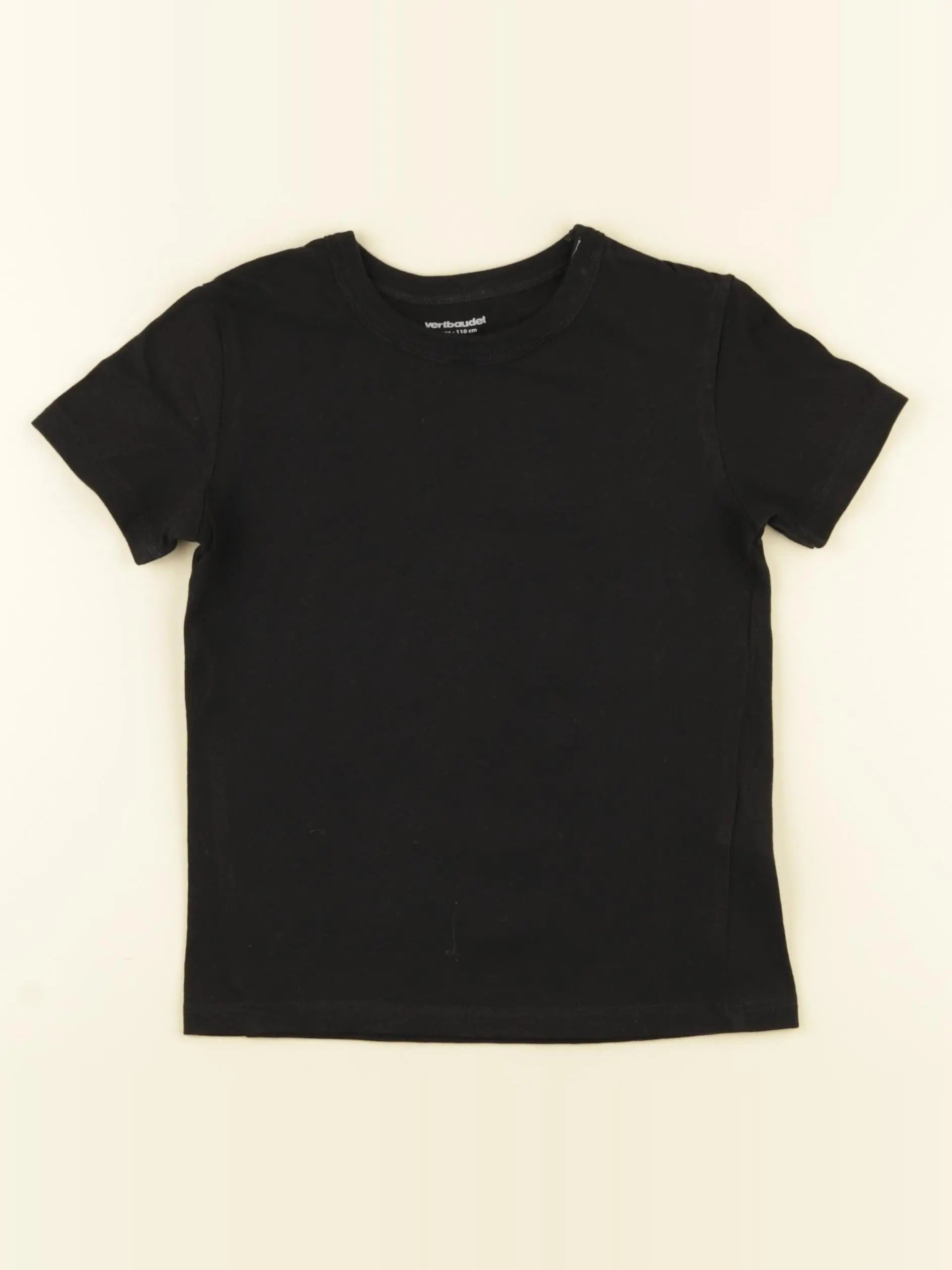 Vertbaudet - tee-shirt noir - 5 ans