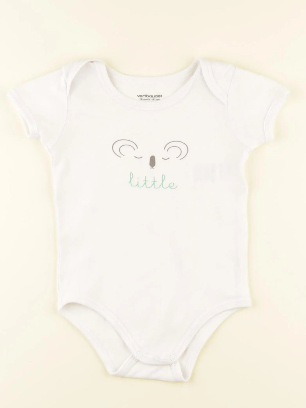 Vertbaudet - body blanc - 18 mois