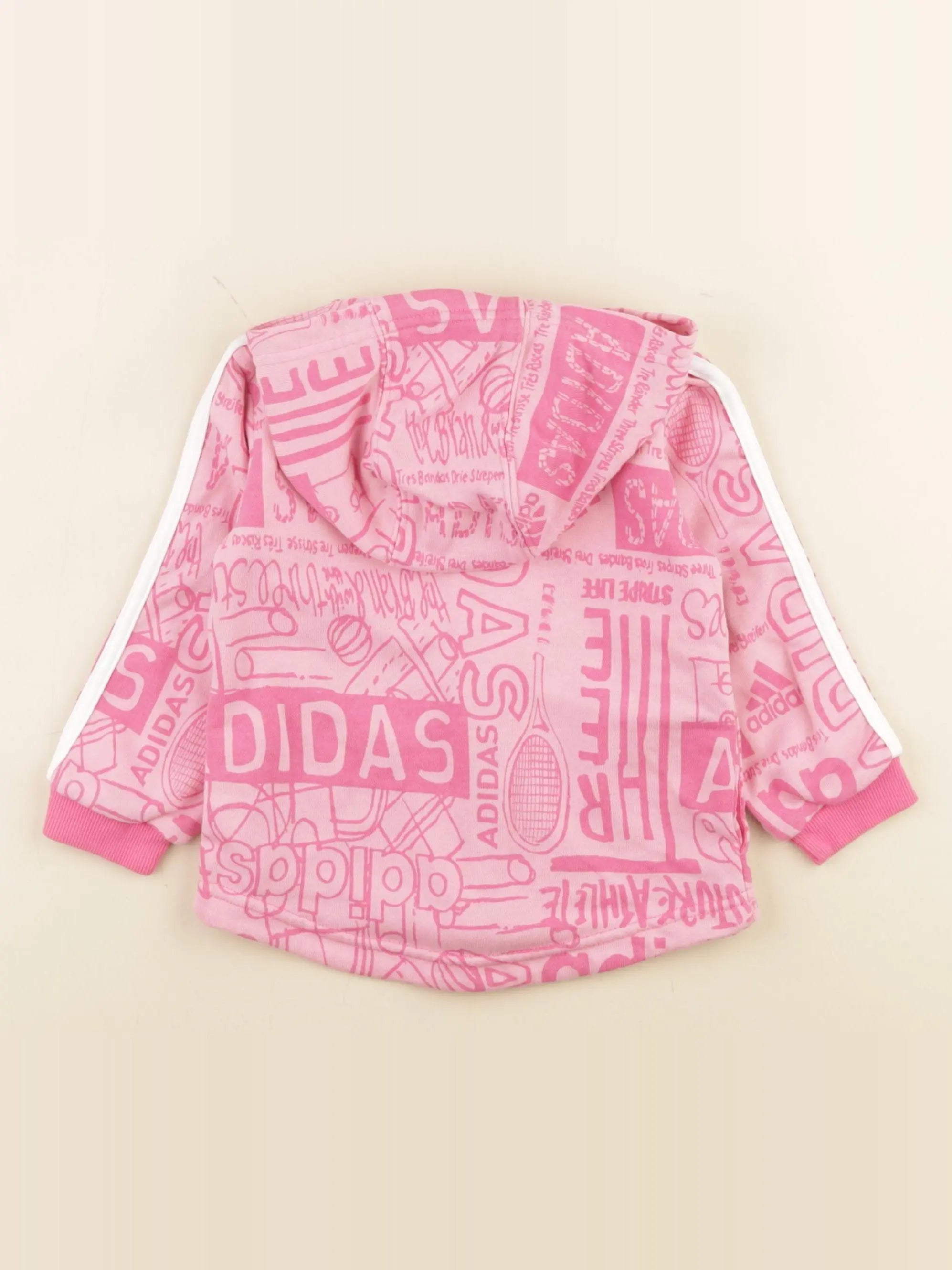 Adidas - sweat rose - 9/12 mois