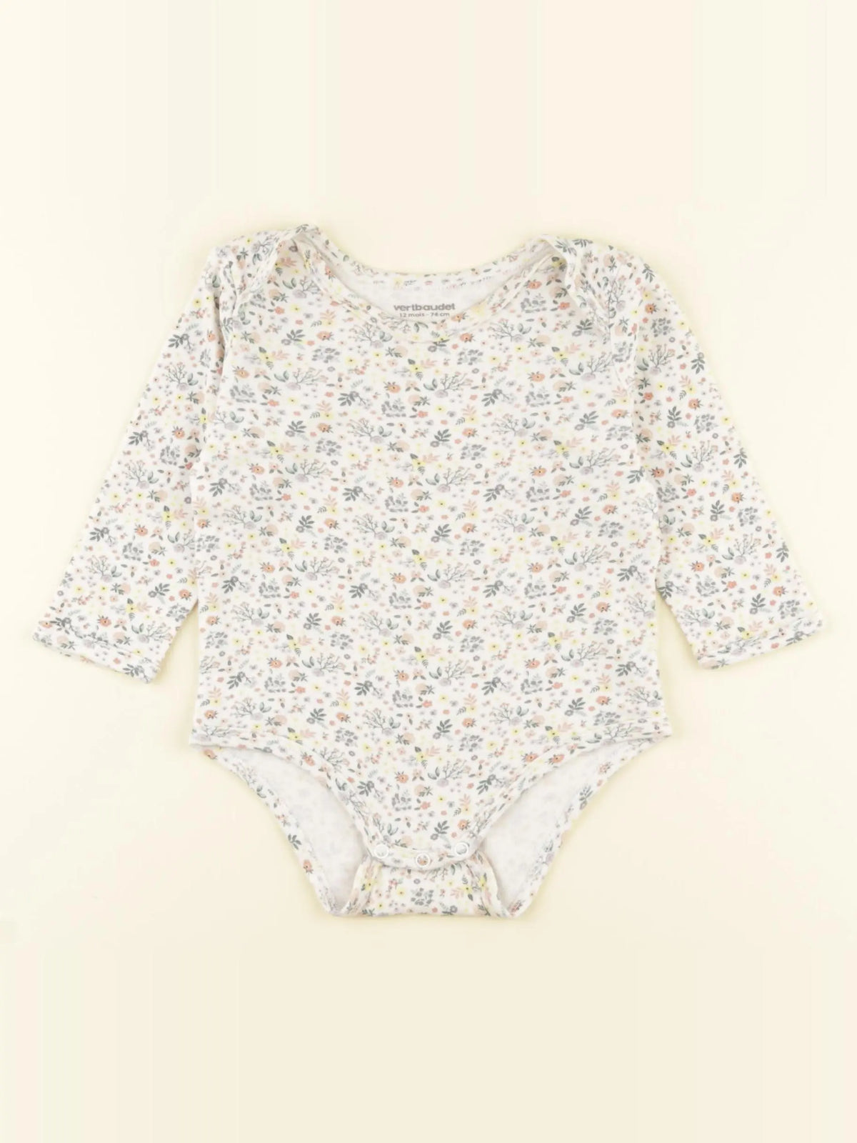 Vertbaudet - body blanc - 12 mois