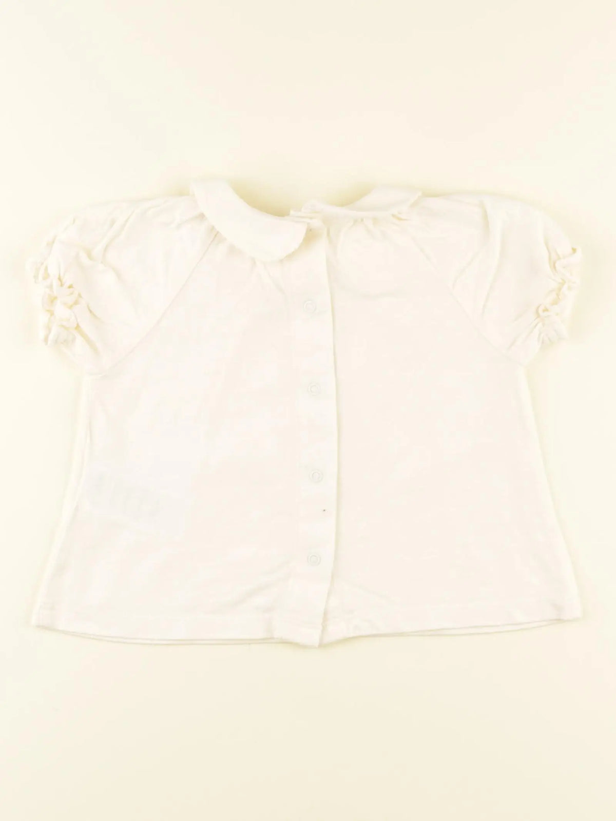 Vertbaudet - tee-shirt beige - 12 mois