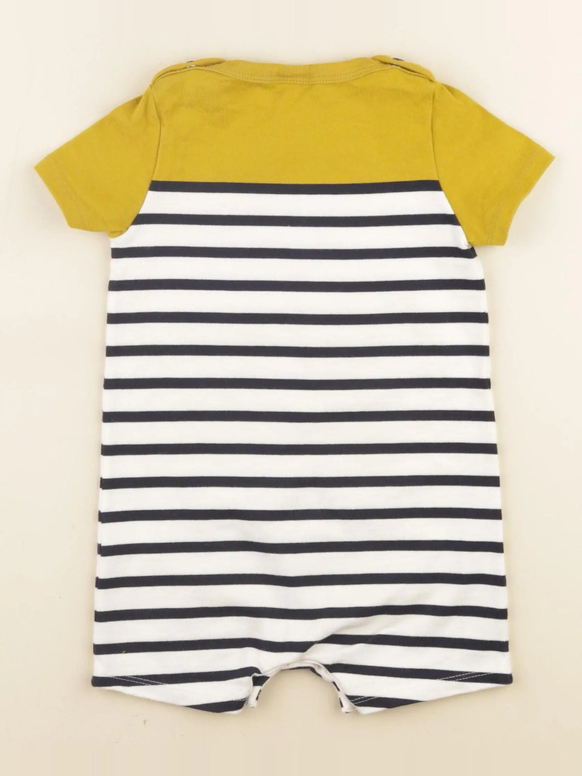 Petit Bateau - combinaison bleu, blanc - 18 mois