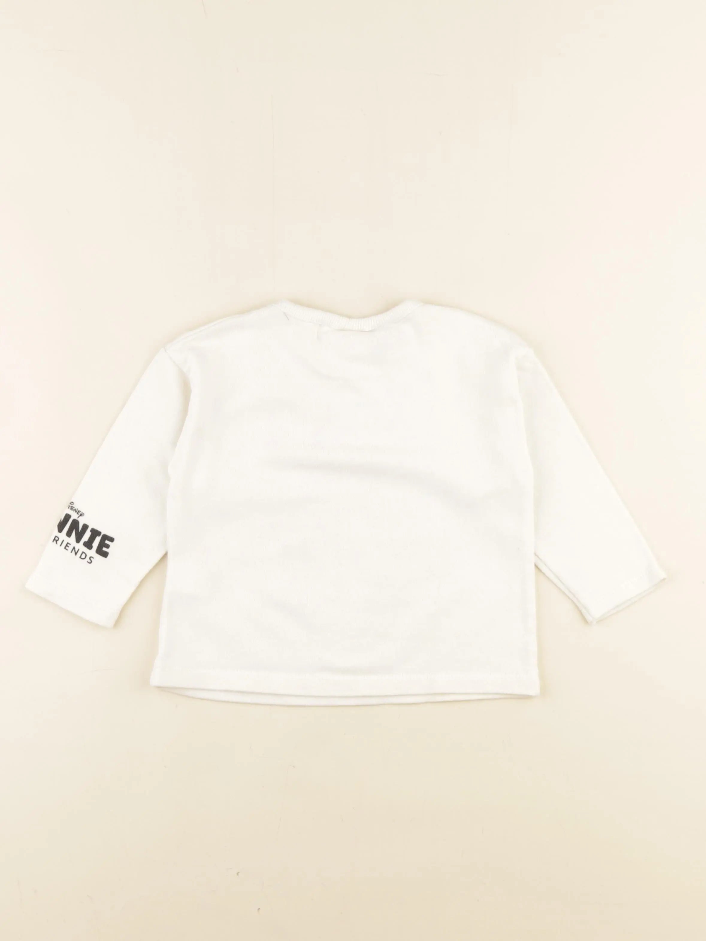 Zara - sweat blanc - 9/12 mois