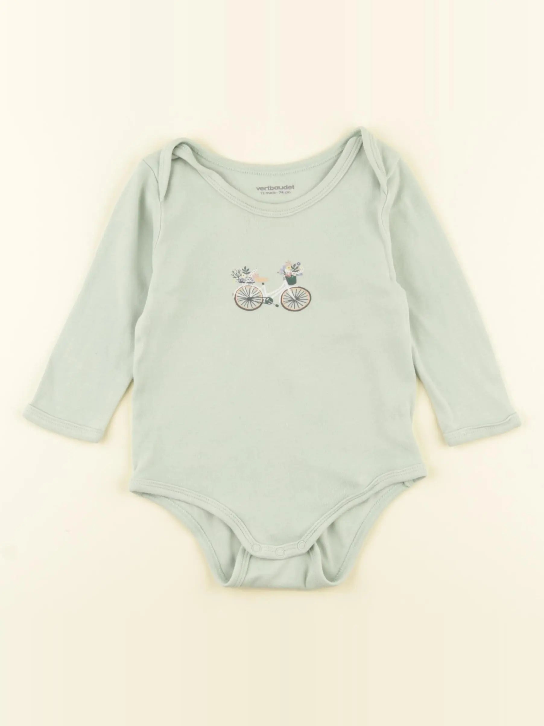 Vertbaudet - body vert - 12 mois