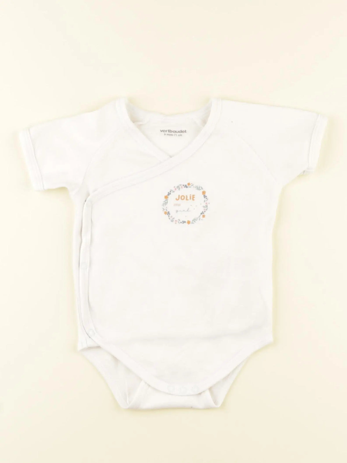 Vertbaudet - body blanc - 9 mois