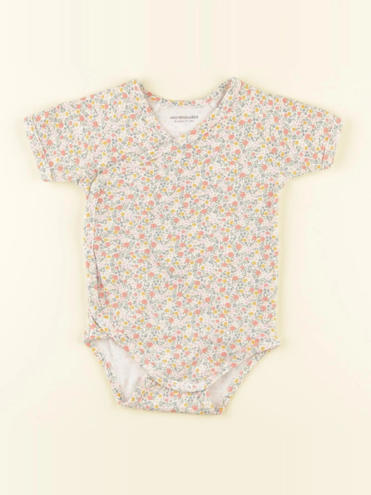 Vertbaudet - body multicolore - 9 mois