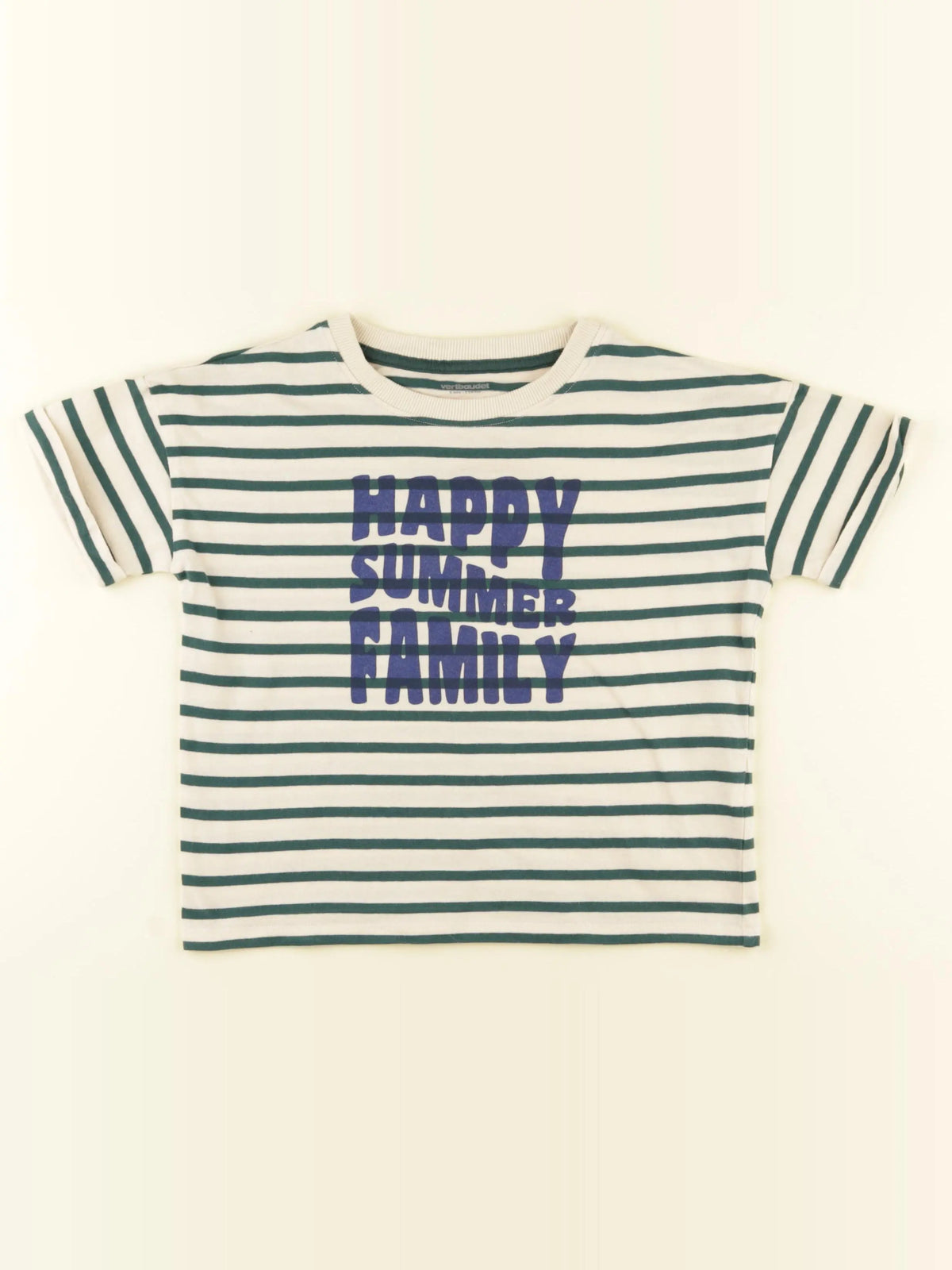 Vertbaudet - tee-shirt beige - 5 ans