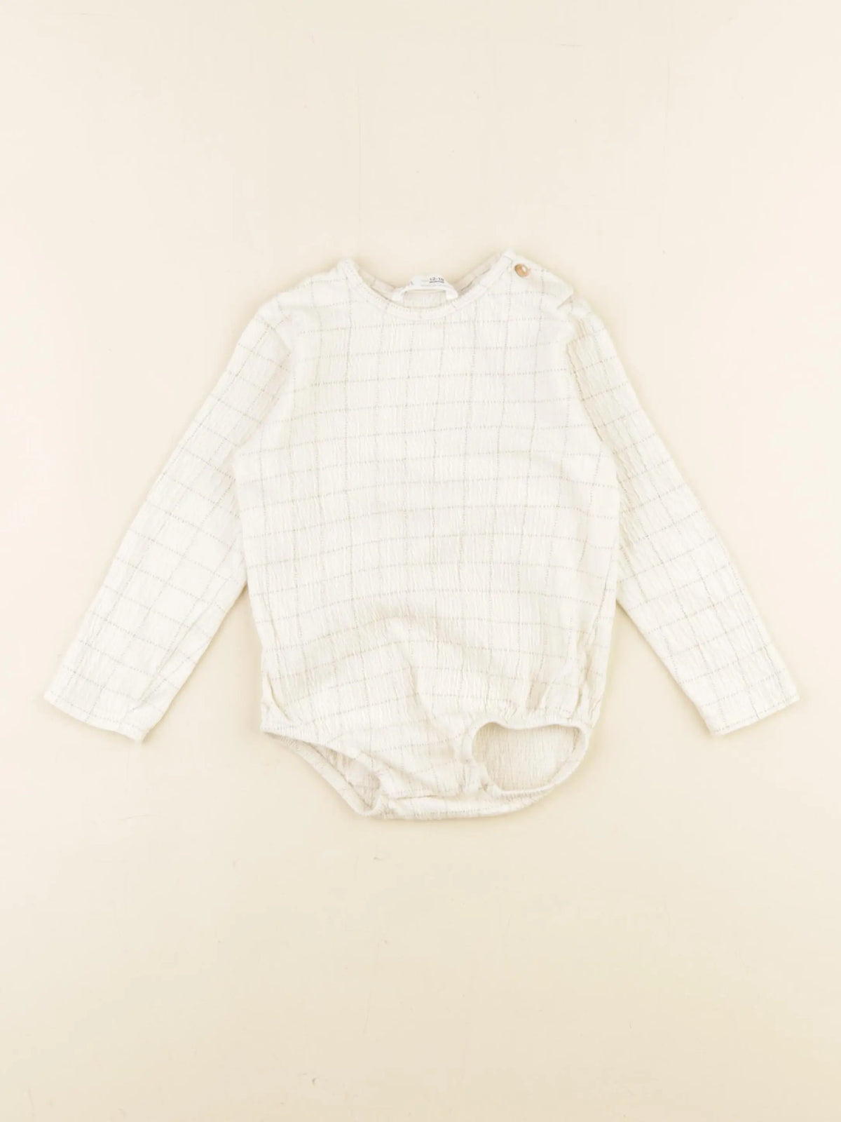 Zara - body beige - 12/18 mois