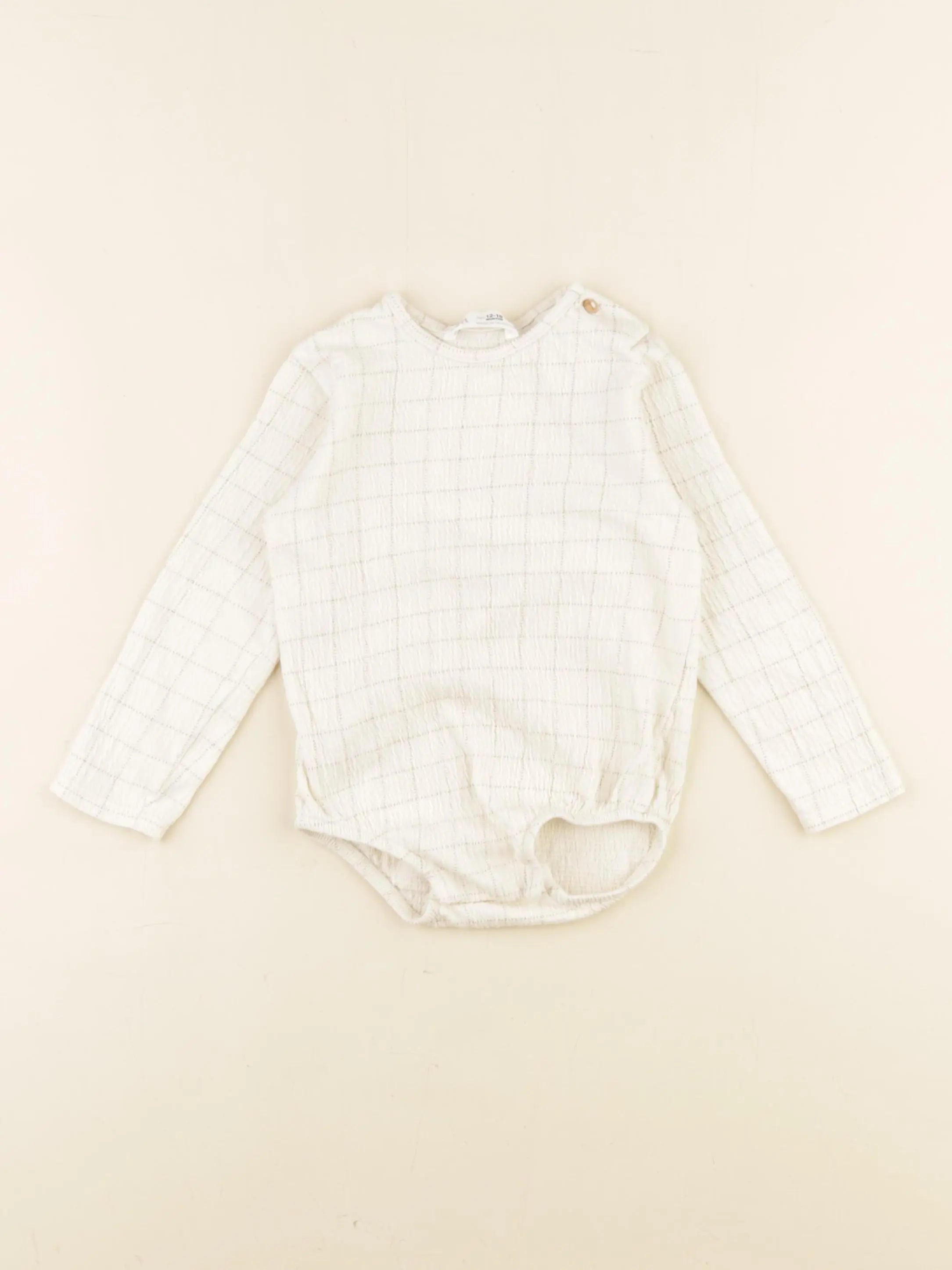 Zara - body beige - 12/18 mois