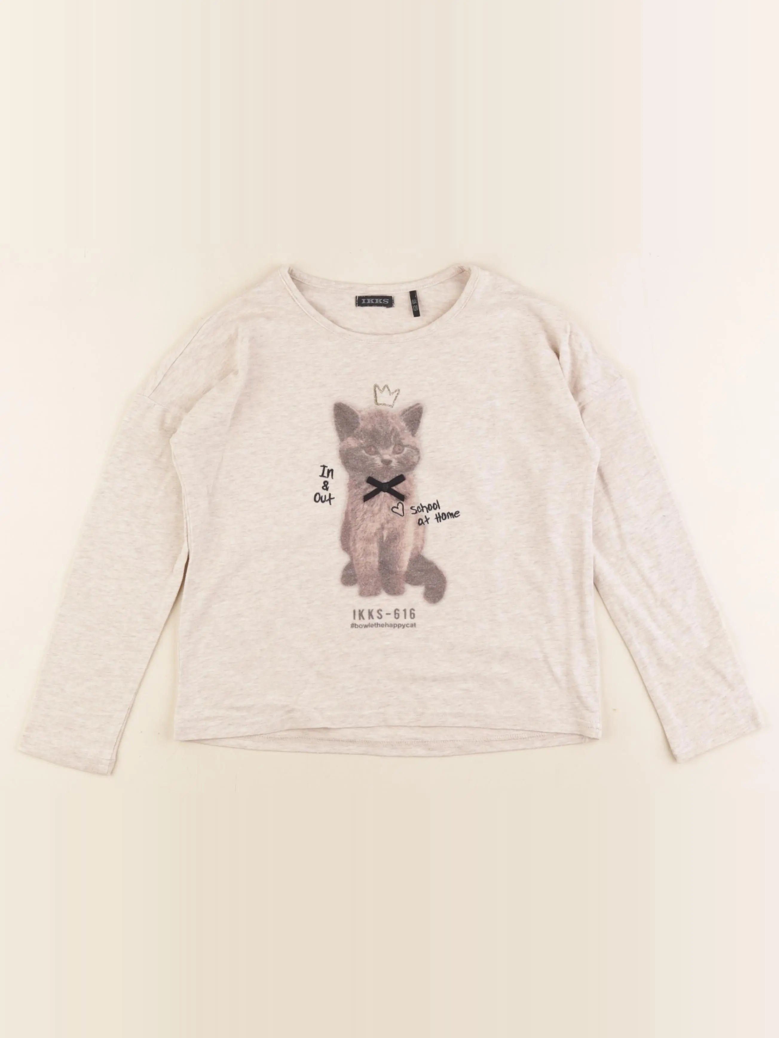 IKKS - tee-shirt beige - 8 ans