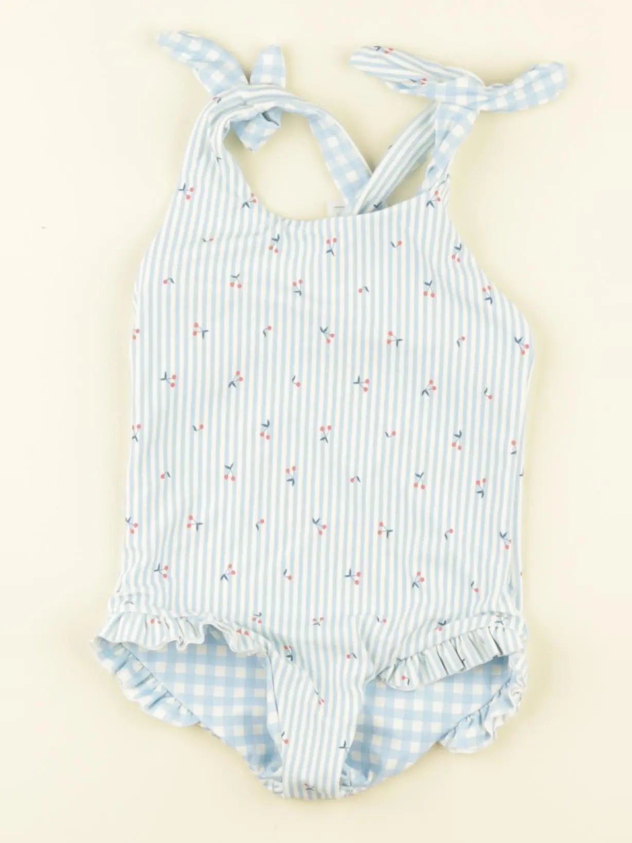 Vertbaudet - maillot de bain bleu - 9 mois