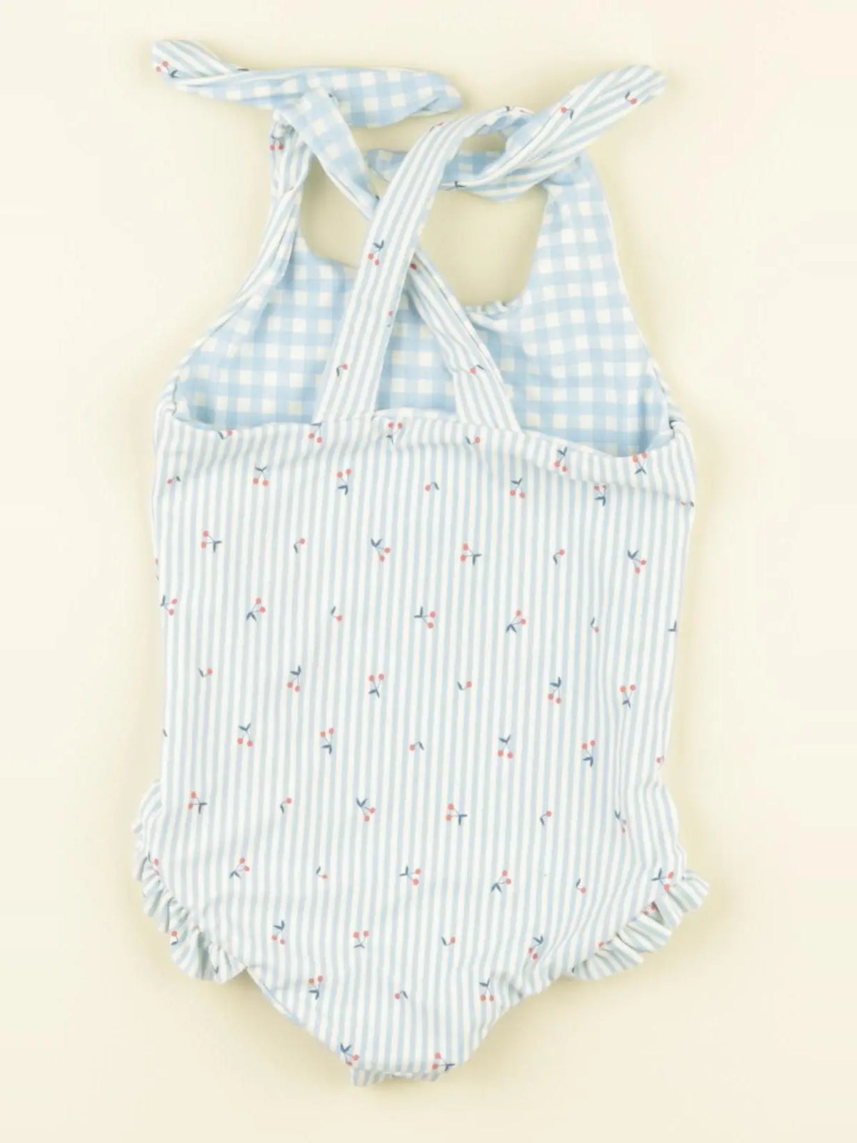 Vertbaudet - maillot de bain bleu - 9 mois