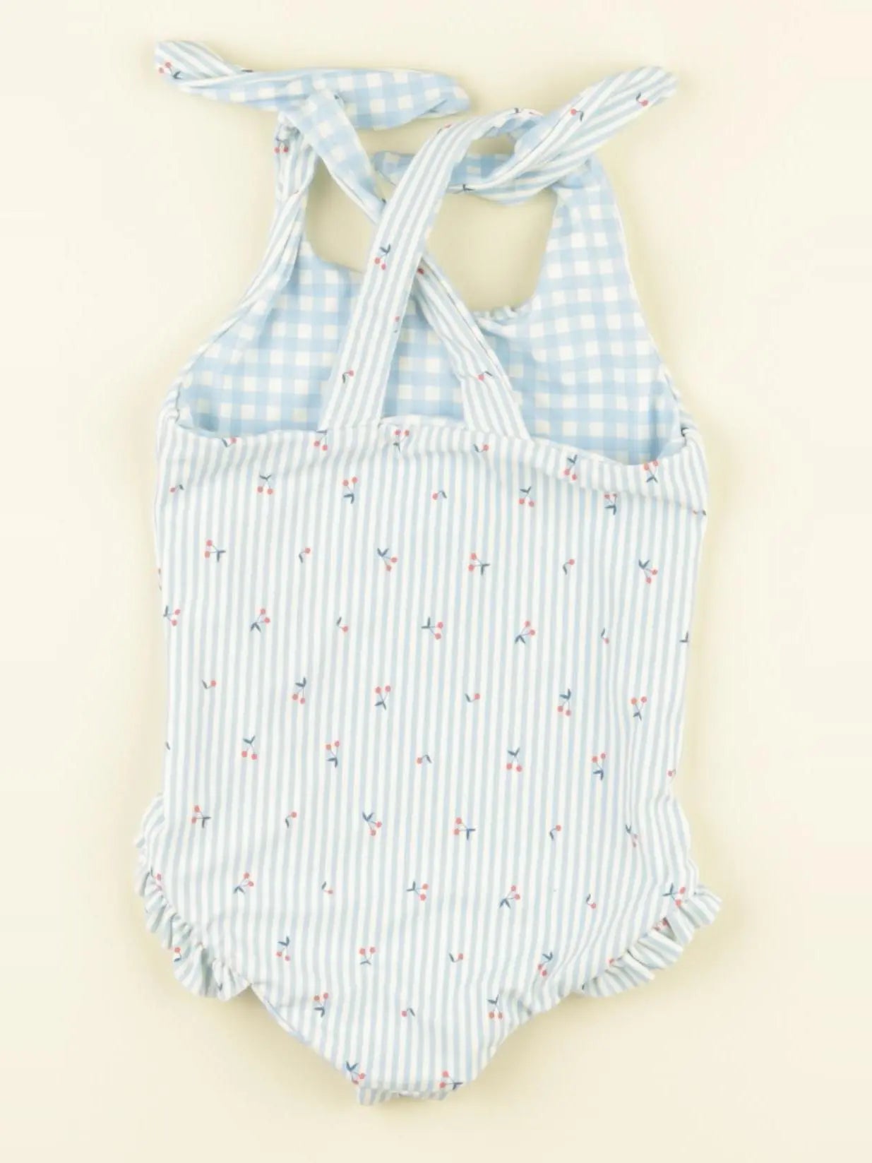 Vertbaudet - maillot de bain bleu - 9 mois