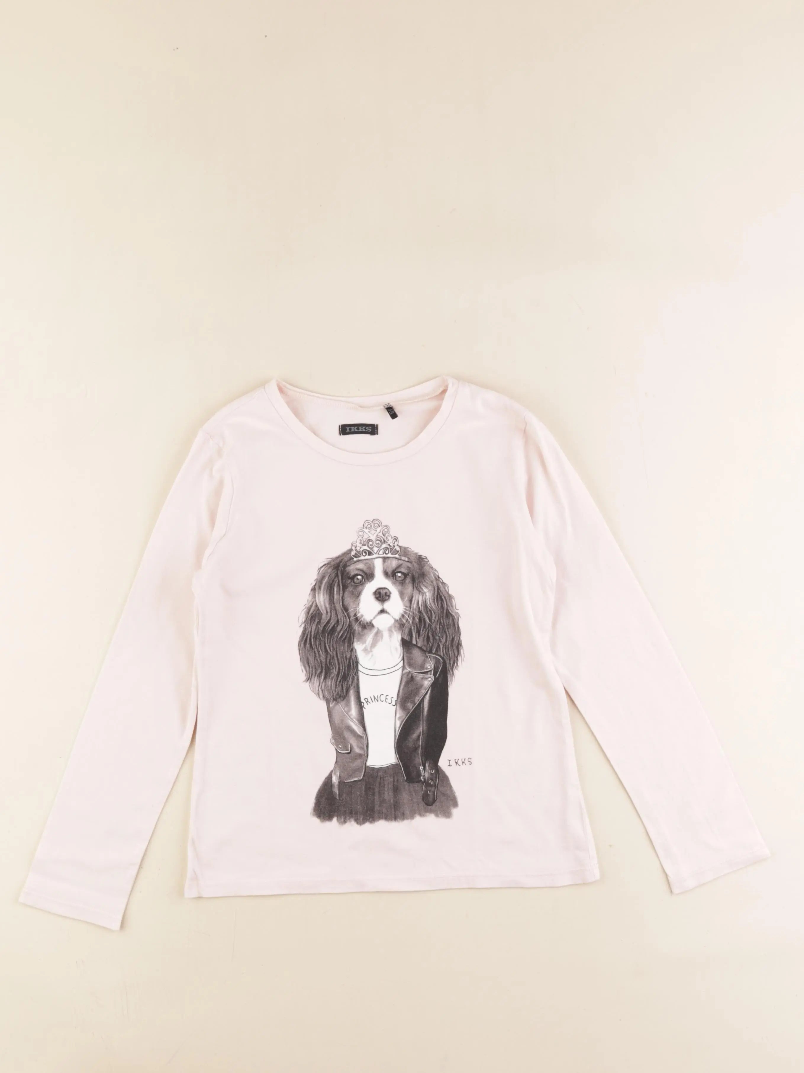 IKKS - tee-shirt rose - 8 ans