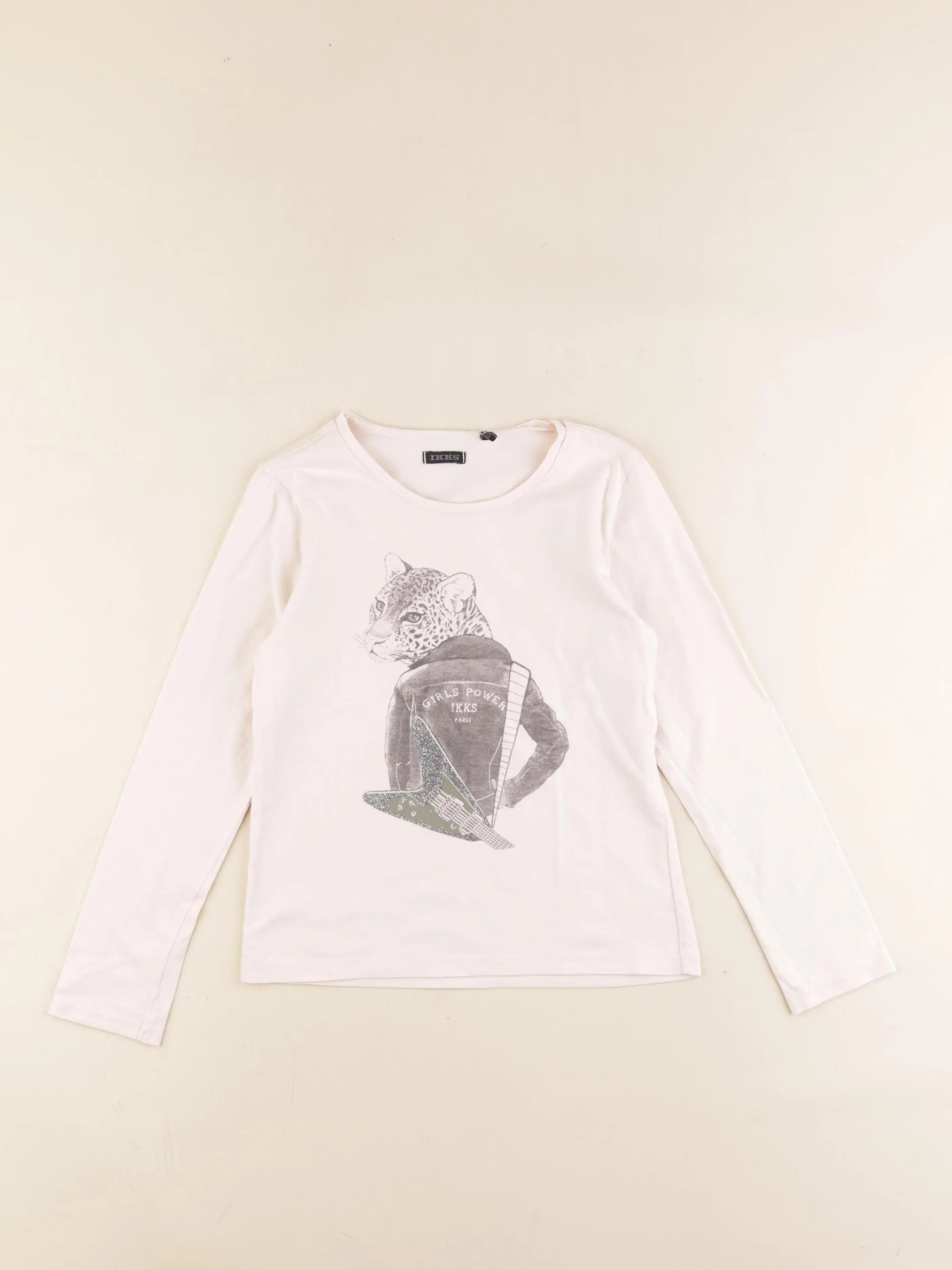 IKKS - tee-shirt rose - 8 ans