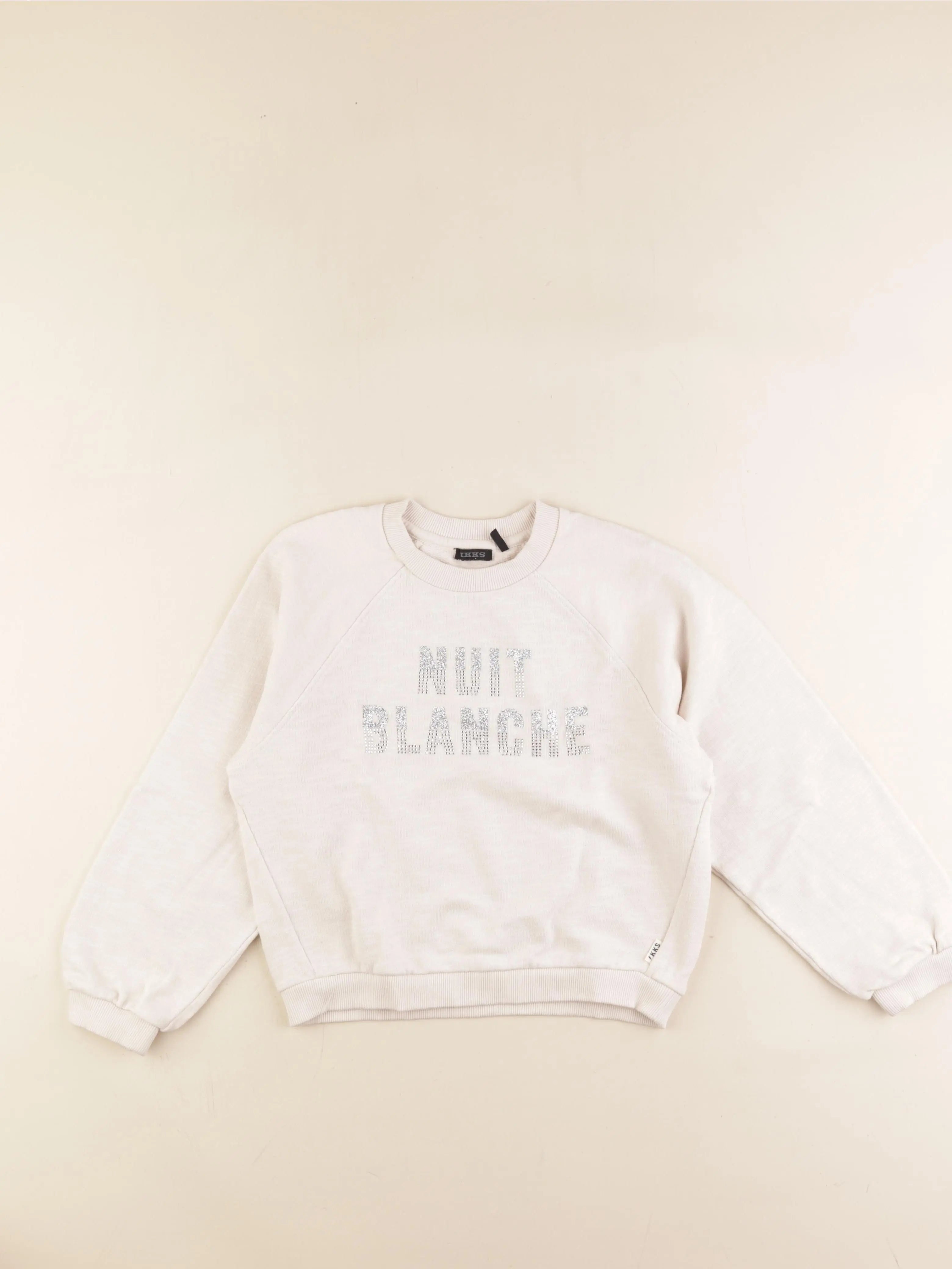 IKKS - sweat beige - 8 ans