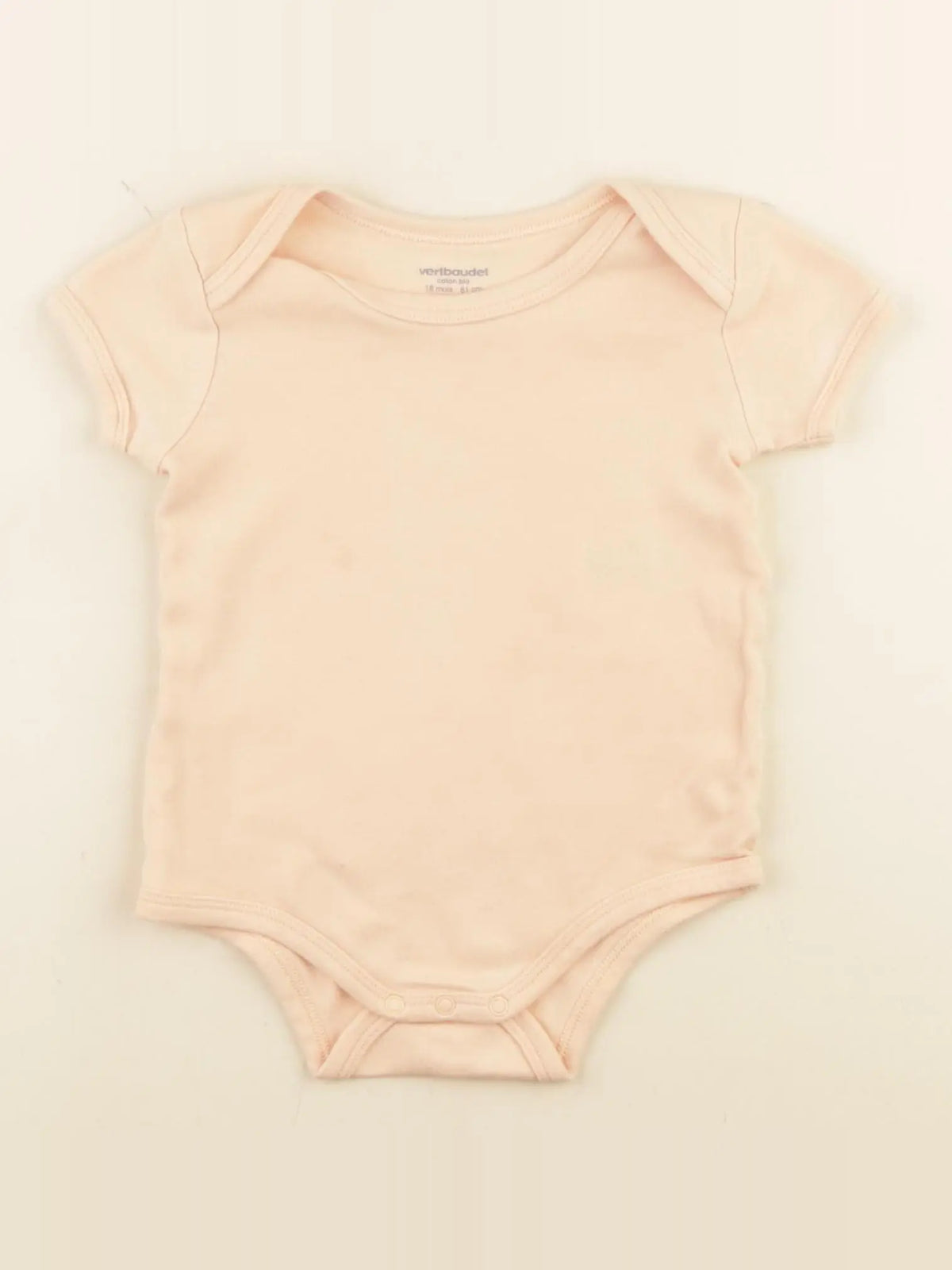 Vertbaudet - body orange - 18 mois