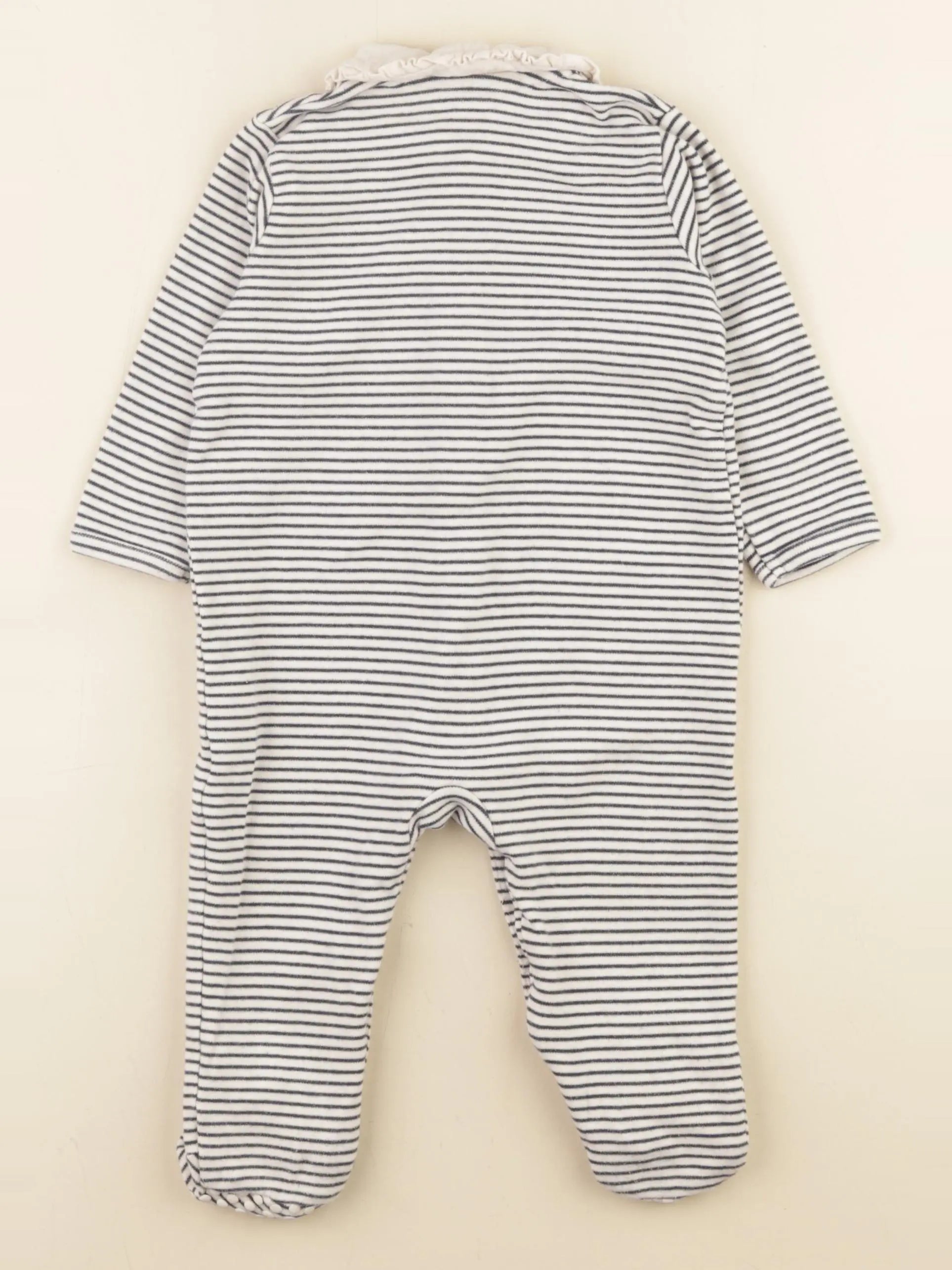 Vertbaudet - pyjama coton blanc, bleu - 18 mois