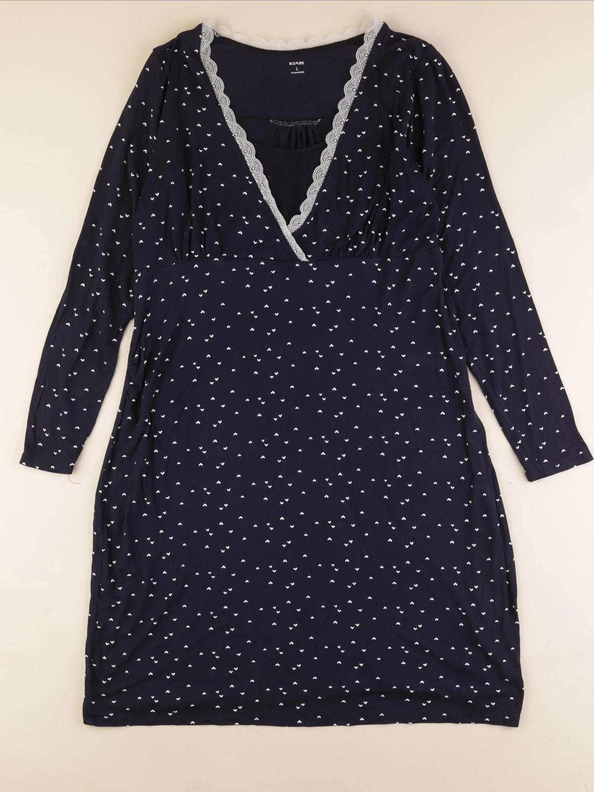 Kiabi - chemise de nuit allaitement bleu - 42 à 44