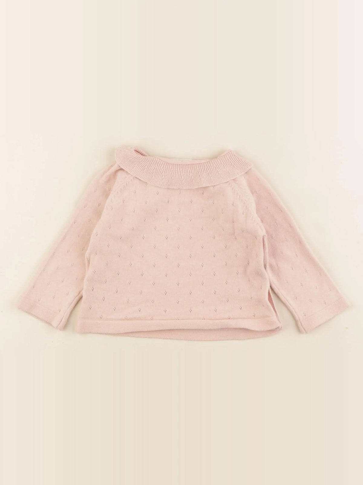 Vertbaudet - pull rose - 6 mois