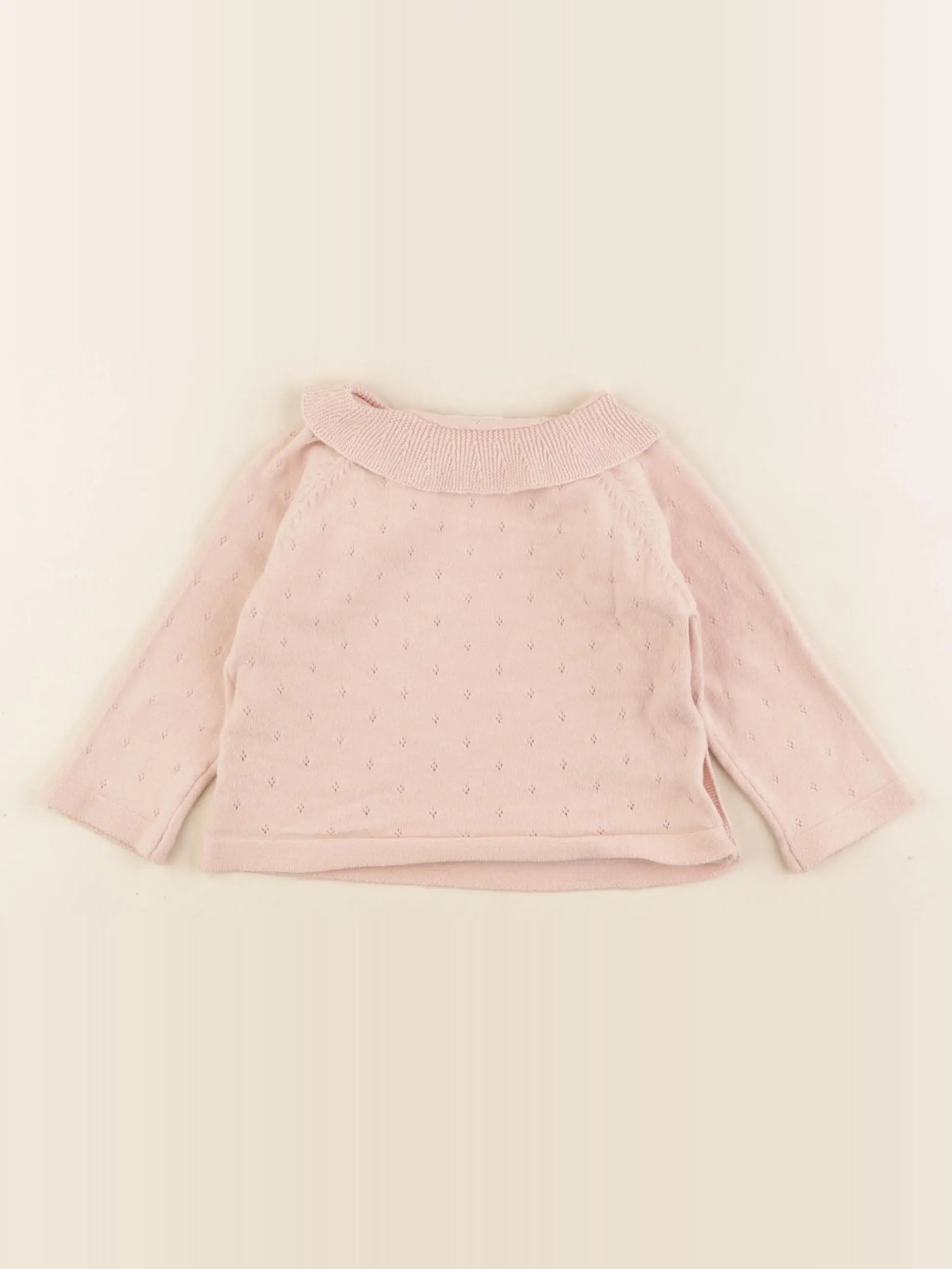 Vertbaudet - pull rose - 6 mois