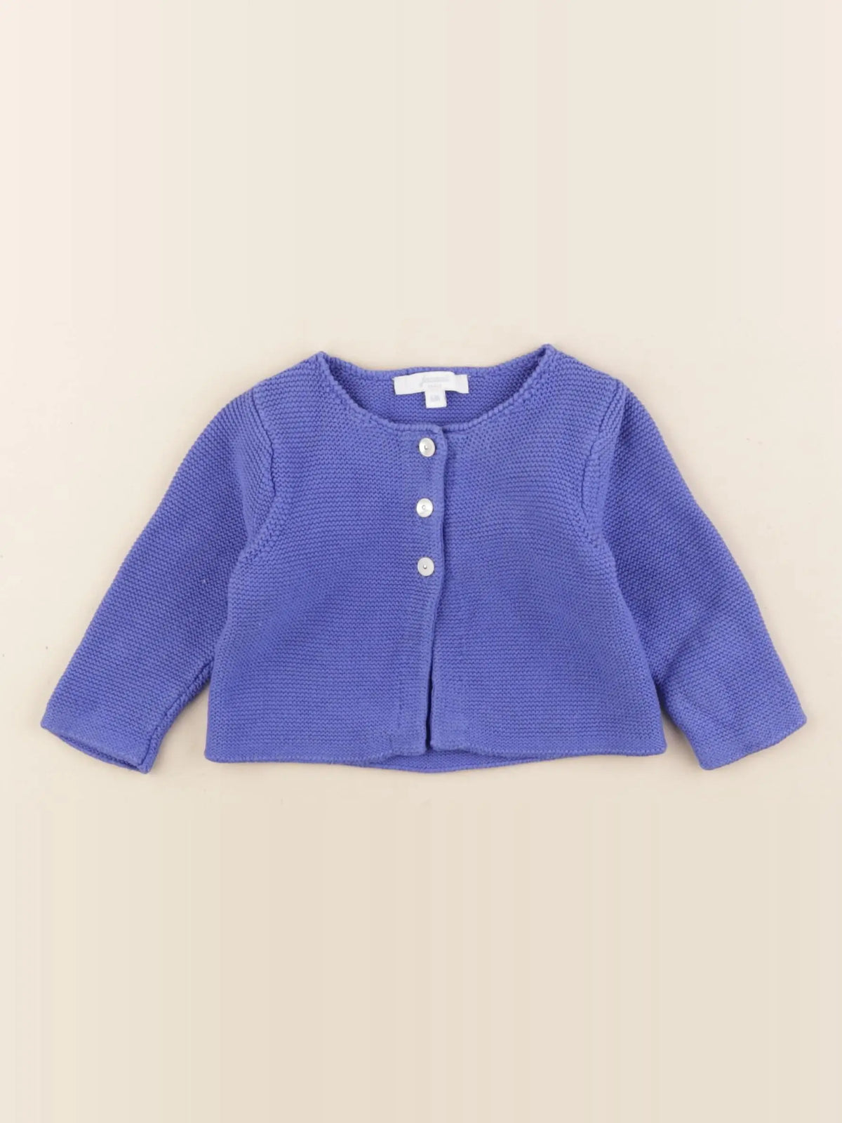 Jacadi - gilet bleu - 6 mois
