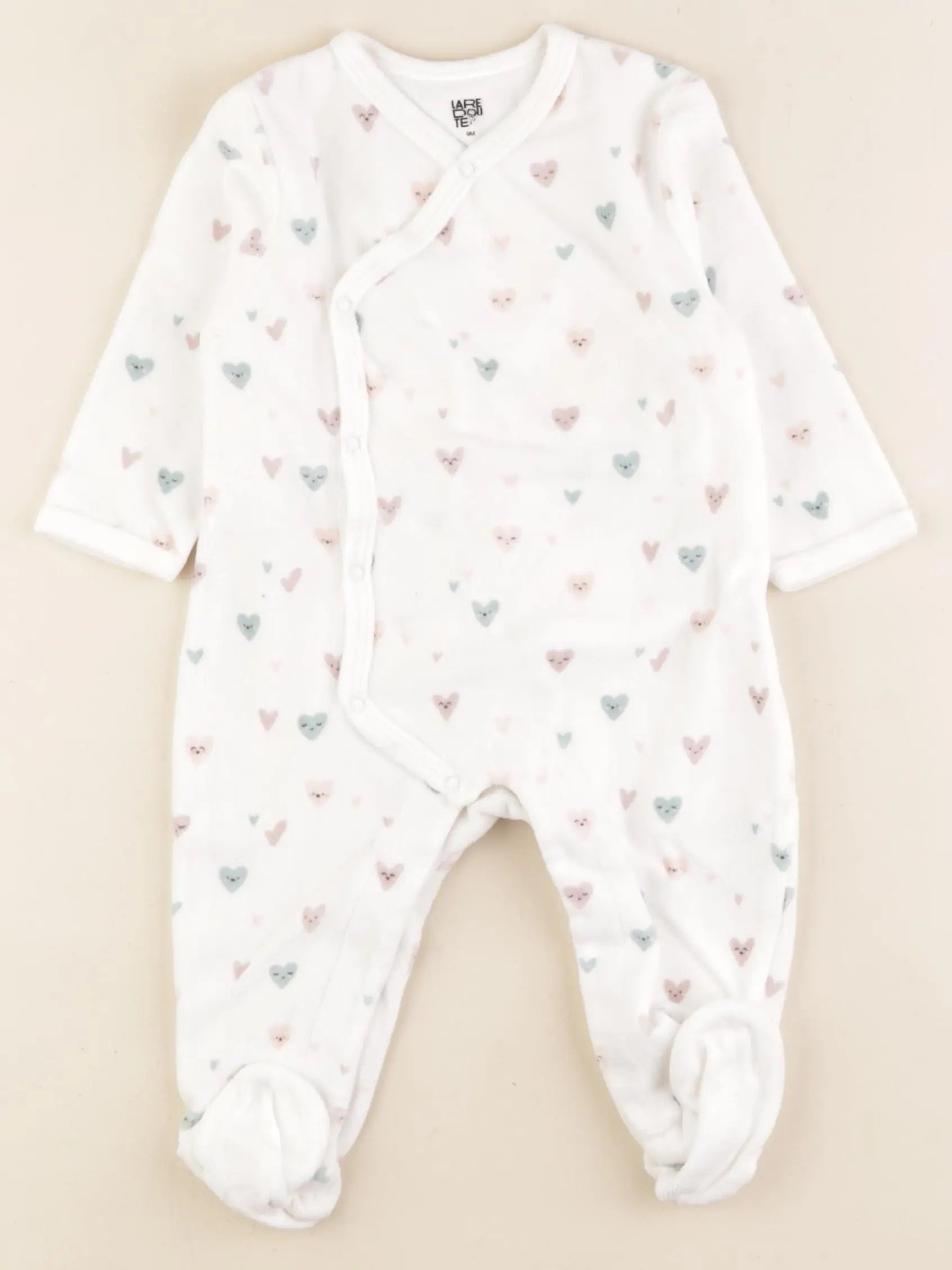 La Redoute - pyjama velours blanc - 9 mois