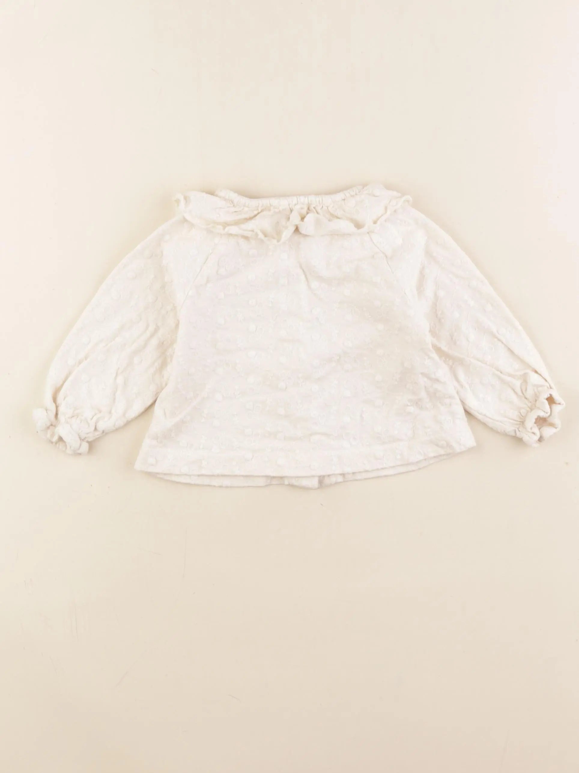 Vertbaudet - blouse beige - 9 mois