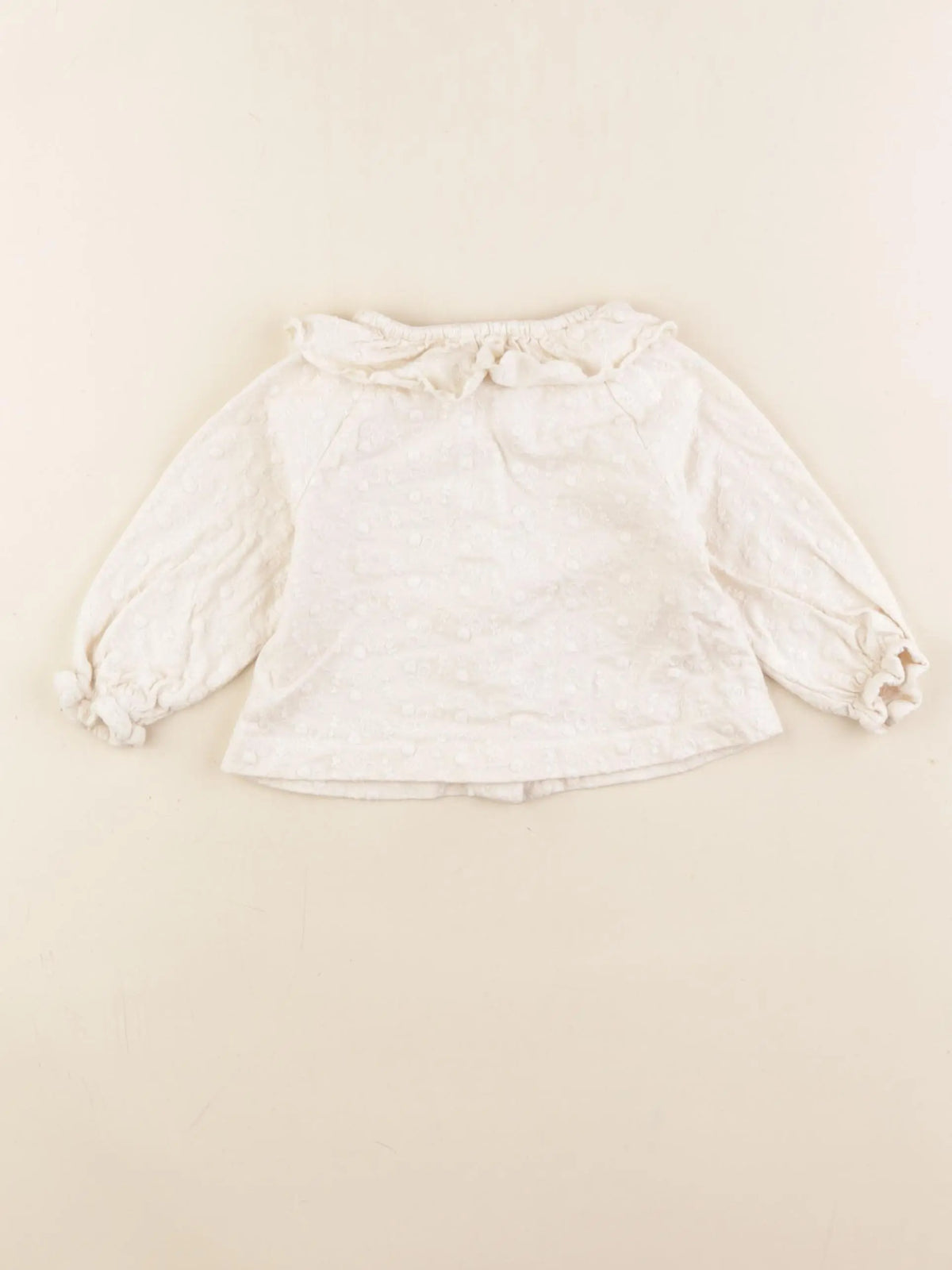 Vertbaudet - blouse beige - 9 mois