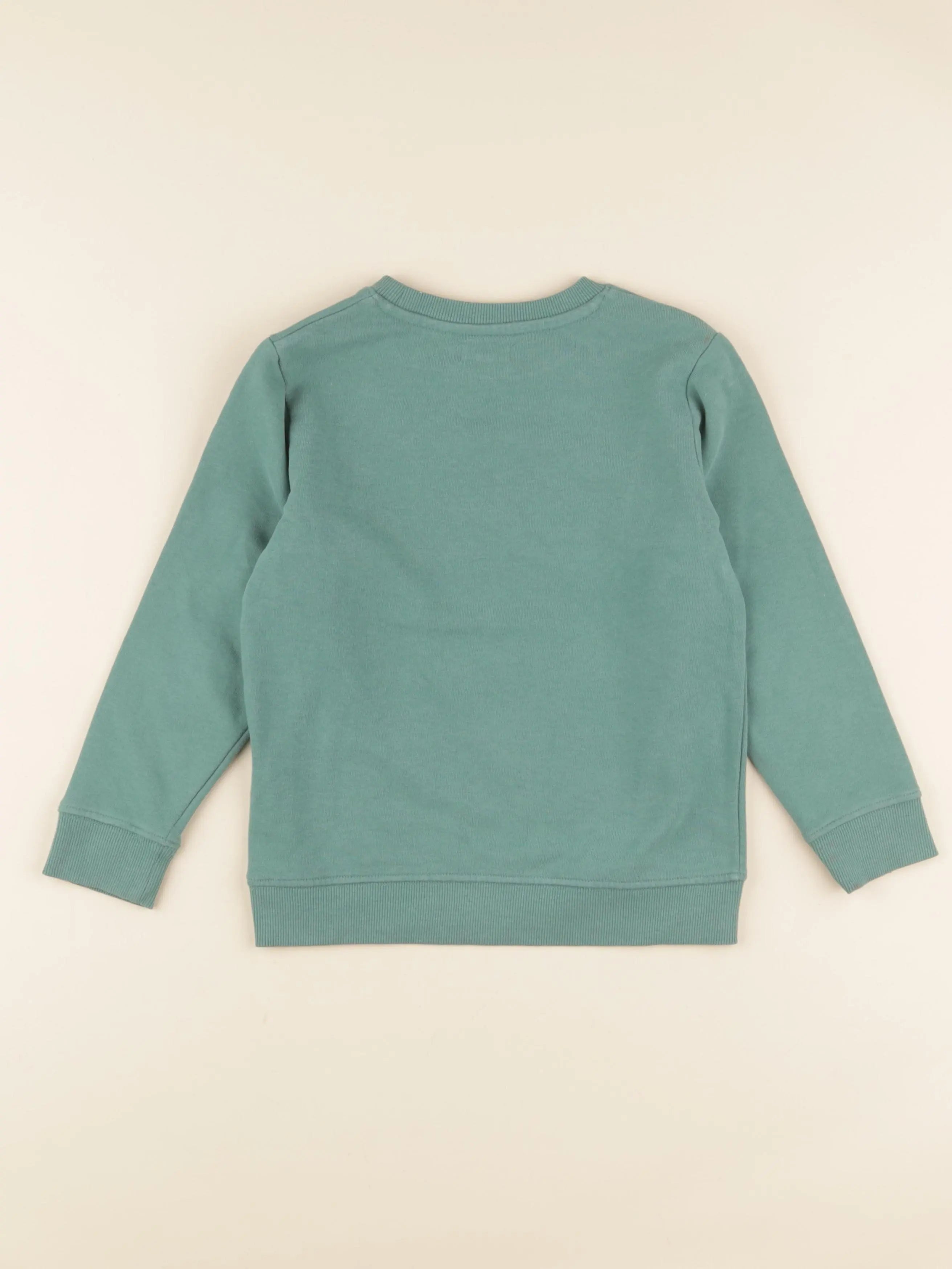 Vertbaudet - sweat vert - 6 ans