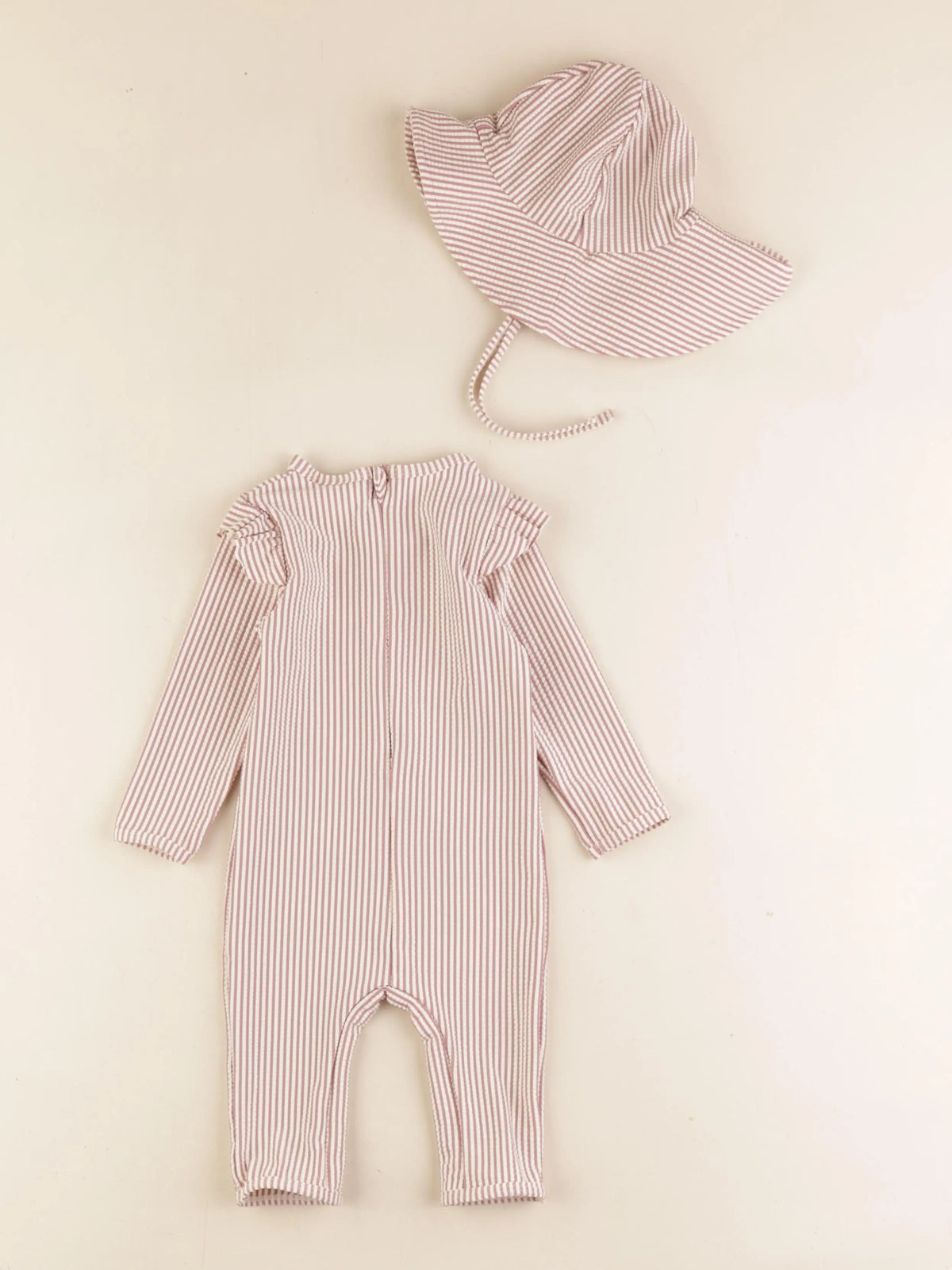 Lil'Atelier - ensemble de bain beige, marron - 2/6 mois