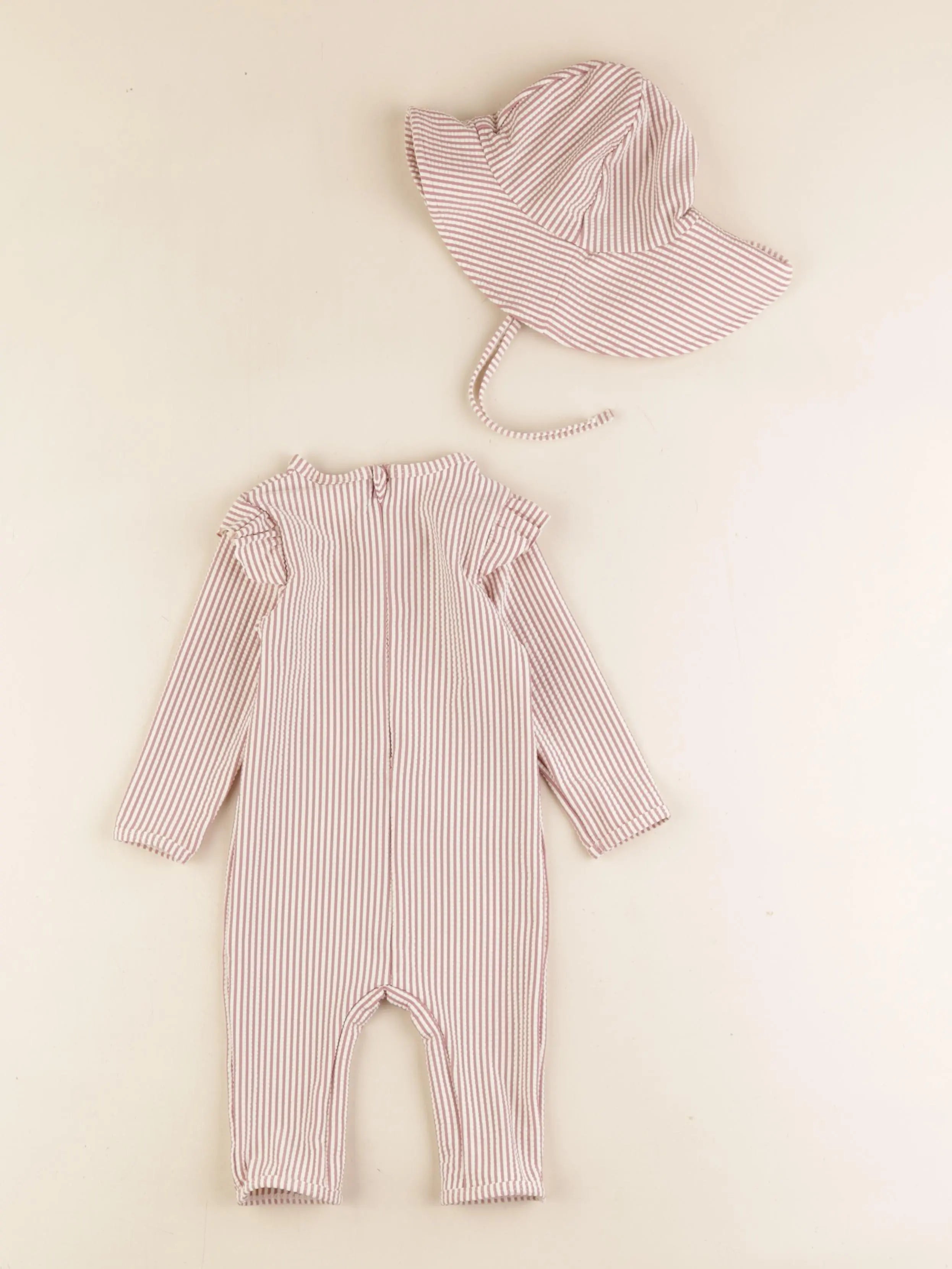 Lil'Atelier - ensemble de bain beige, marron - 2/6 mois