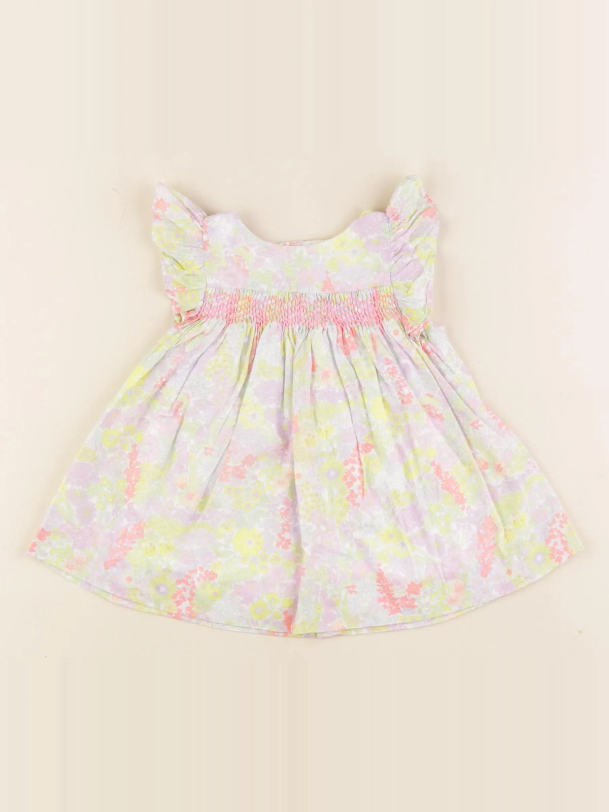 Jacadi - robe liberty multicolore - 3 mois