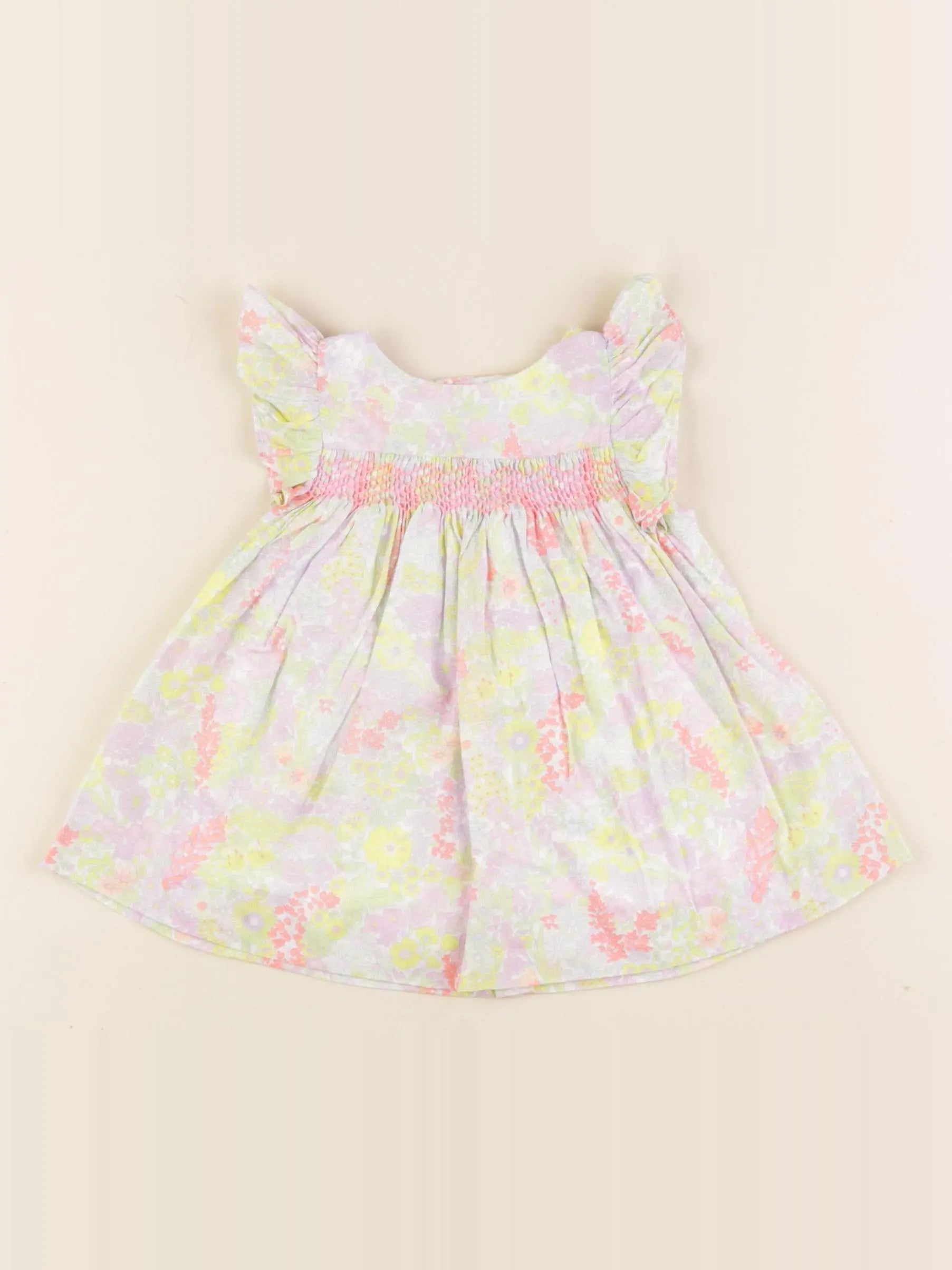 Jacadi - robe liberty multicolore - 3 mois