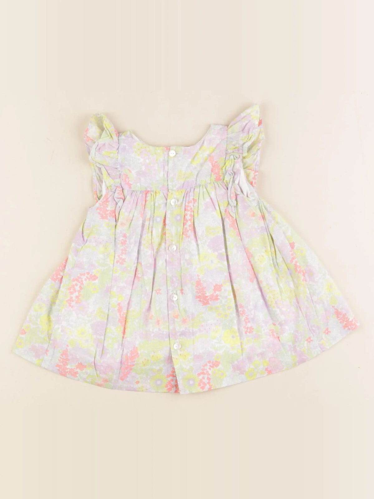 Jacadi - robe liberty multicolore - 3 mois