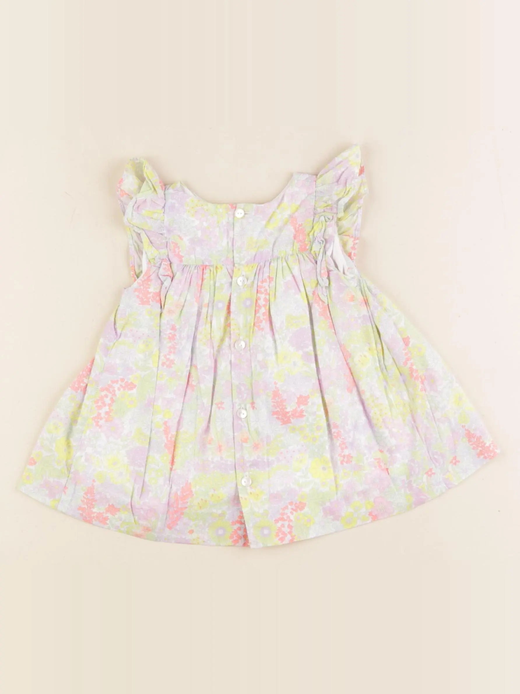 Jacadi - robe liberty multicolore - 3 mois