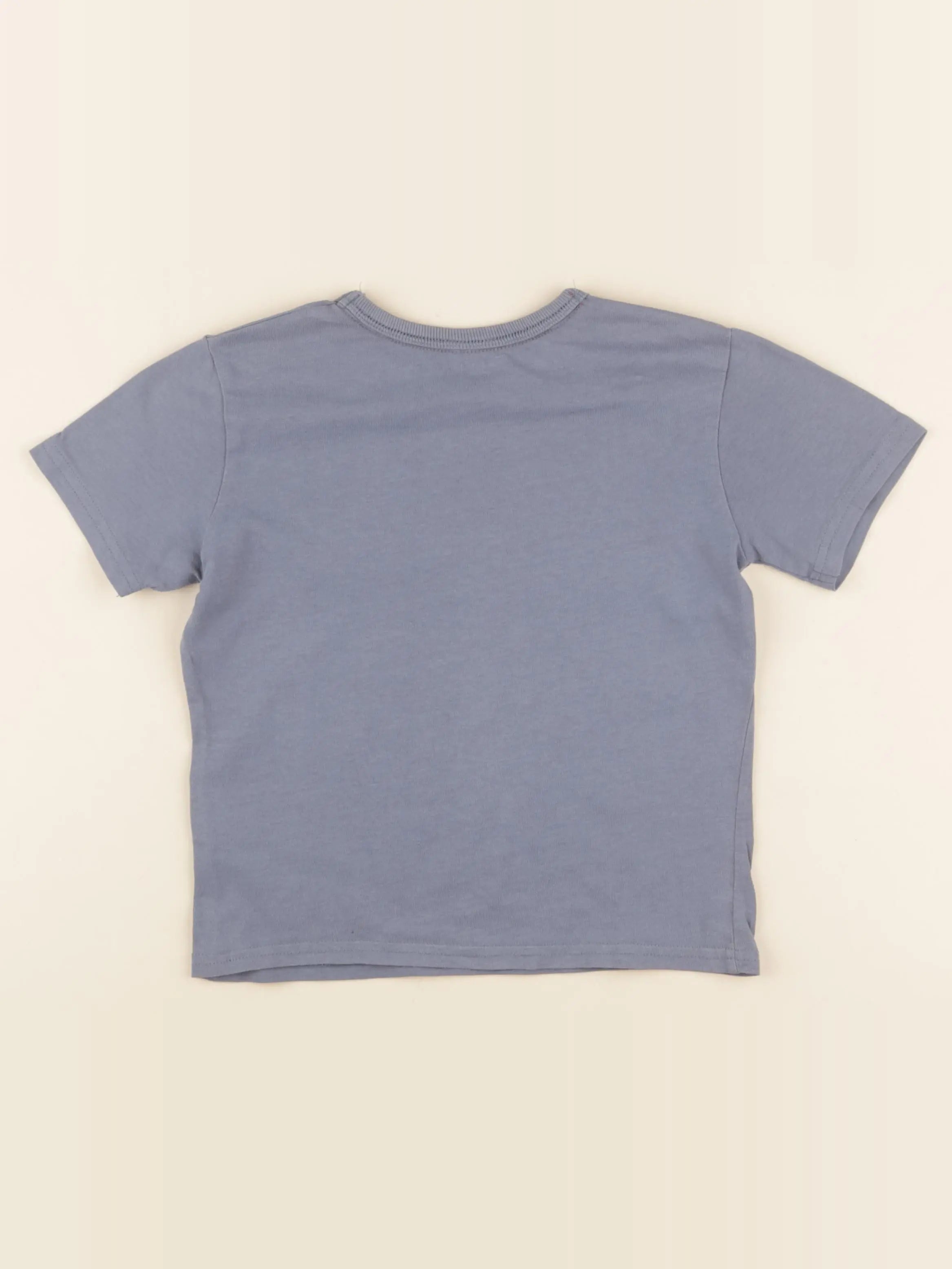 Vertbaudet - tee-shirt bleu - 5 ans